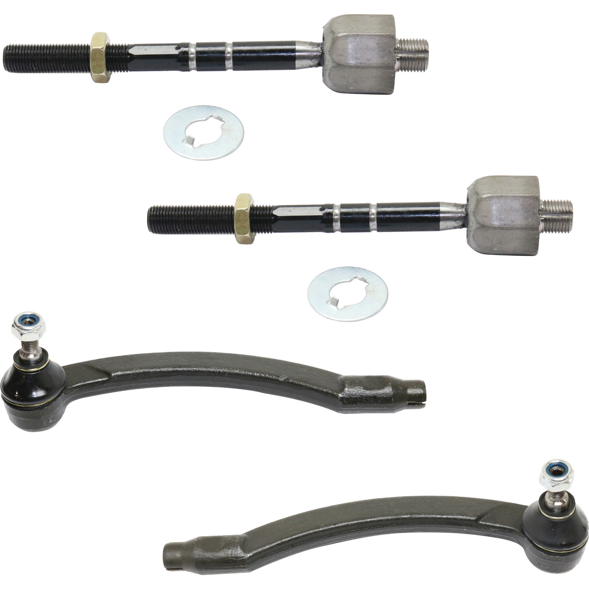 AM COOPER 03-06 FRONT TIE ROD RH AND LH Inner and Outer SKU SET REPM282146-4 OEM 3-211-676-155-732-110-000-000-000-000