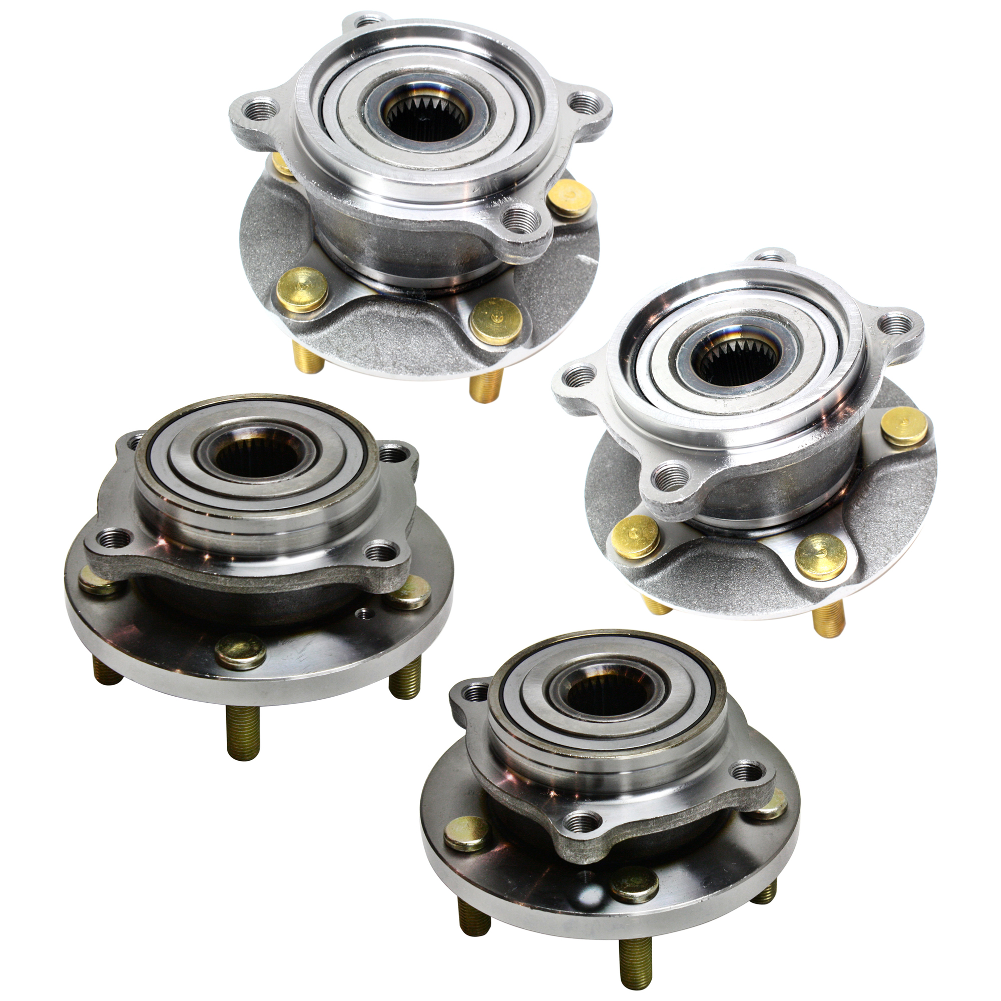 AM ENDEAVOR 04-11 FRONT AND REAR HUB ASSEMBLY RH AND LH AWD SKU SET REPM283713-4 OEM MR589536