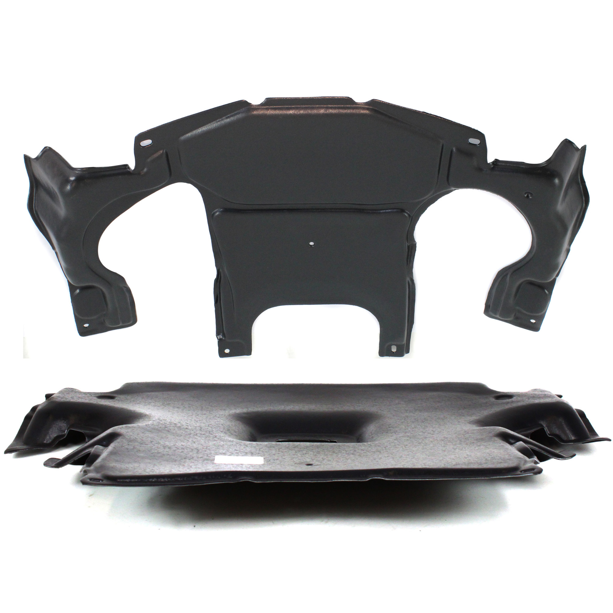 AM C CLASS 01-07 ENGINE SPLASH SHIELD Set of 2 Under Cover Front and Rear 203 Chassis SKU SET REPM310114-2 Partslink MB1228106 MB1228140 MB1228141 OEM 2035243230-2035243830