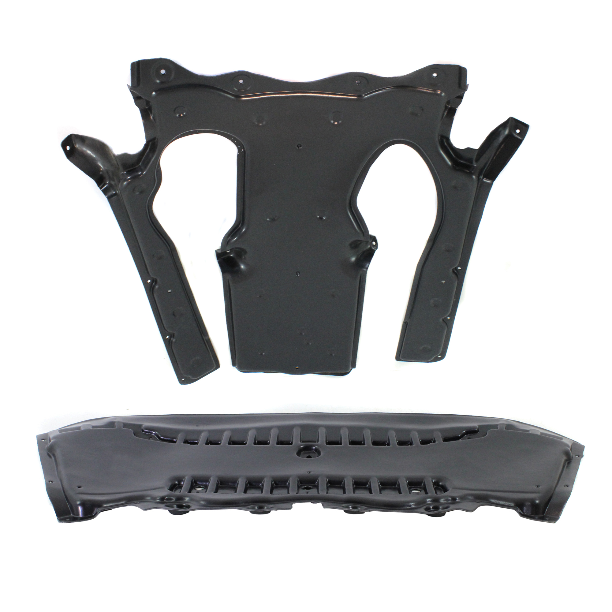 AM S550-07-11 S450-08-11 ENGINE SPLASH SHIELD Set of 2 Front and Rear Under Cover SKU SET REPM310155-2 Partslink MB1228147 MB1228154 OEM 2215203423-2215241230