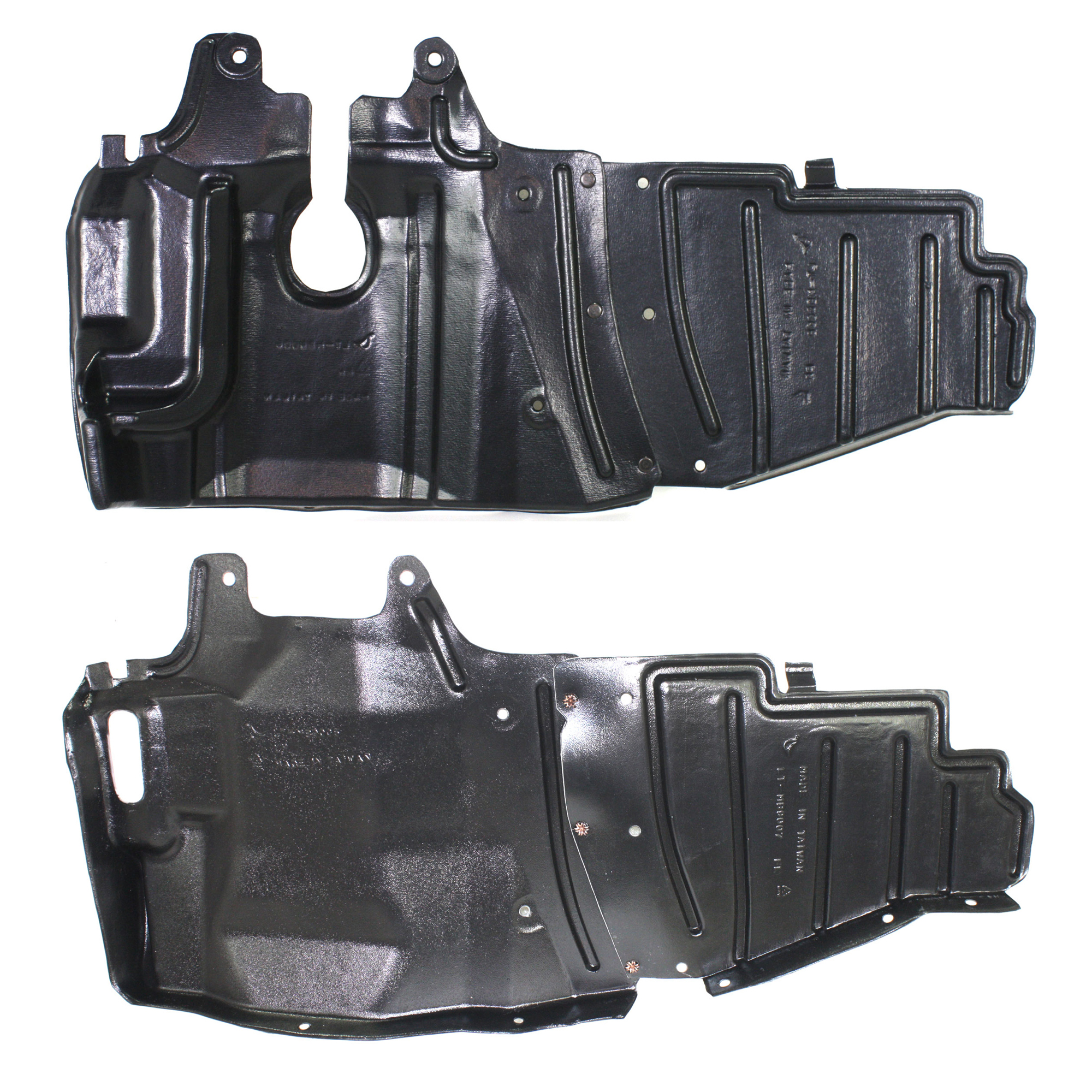 AM LANCER 02-07 ENGINE SPLASH SHIELD RH AND LH Under Cover SKU SET REPM310171 Partslink MI1228111 MI1228112 OEM MR479172 MR479170