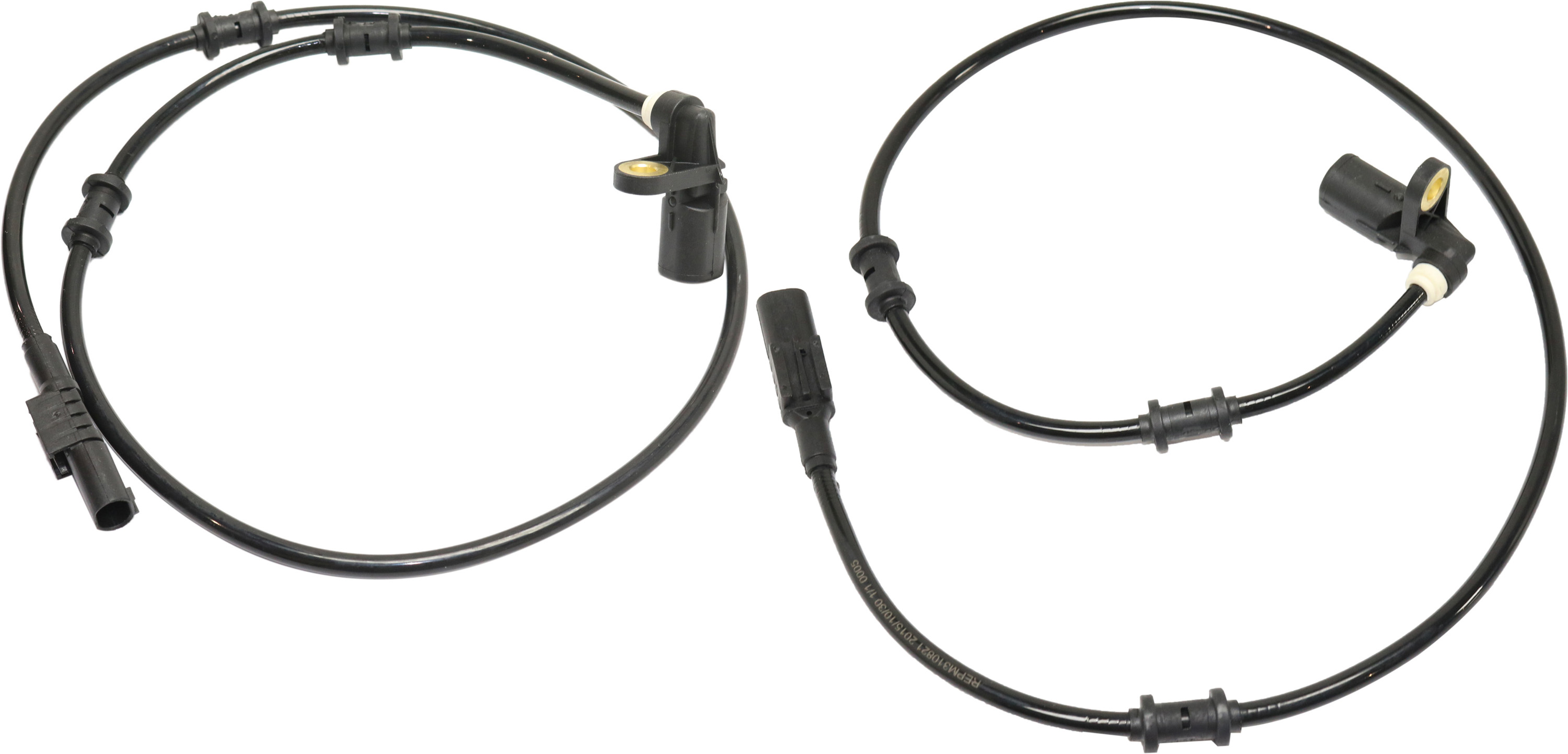 AM ML CLASS 98-03 FRONT ABS SPEED SENSOR RH AND LH 2 Male Blade Terminals Wheel Mounted SKU SET REPM310821 OEM 71898-531080-844497-7210395-16