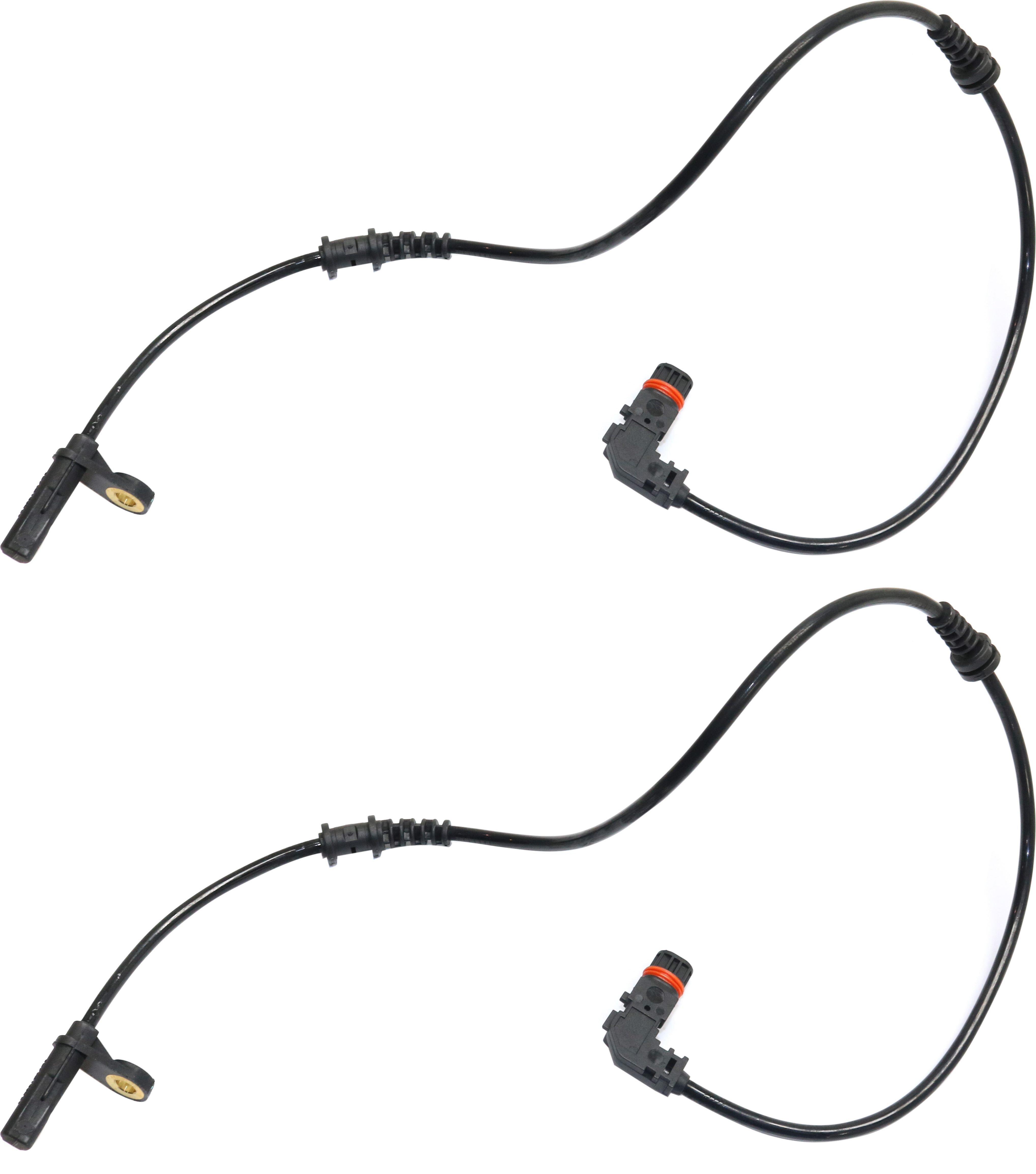 AM C300 C350-08-11 FRONT ABS SPEED SENSOR RH AND LH 2 Male Terminals Pin Type RWD SKU SET REPM310845-2 OEM 2045400117