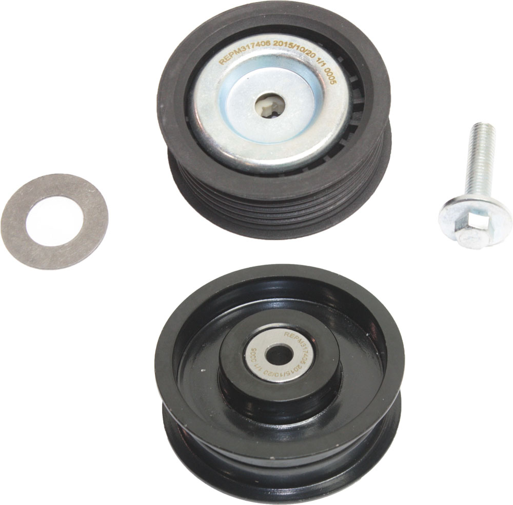 AM C CLASS 06-12 E CLASS 06-11 ML CLASS 08-11 ACCESSORY BELT IDLER PULLEY Set of 2 Upper and Lower SKU SET REPM317406-2 OEM 36372-50019-89809-231514-41969