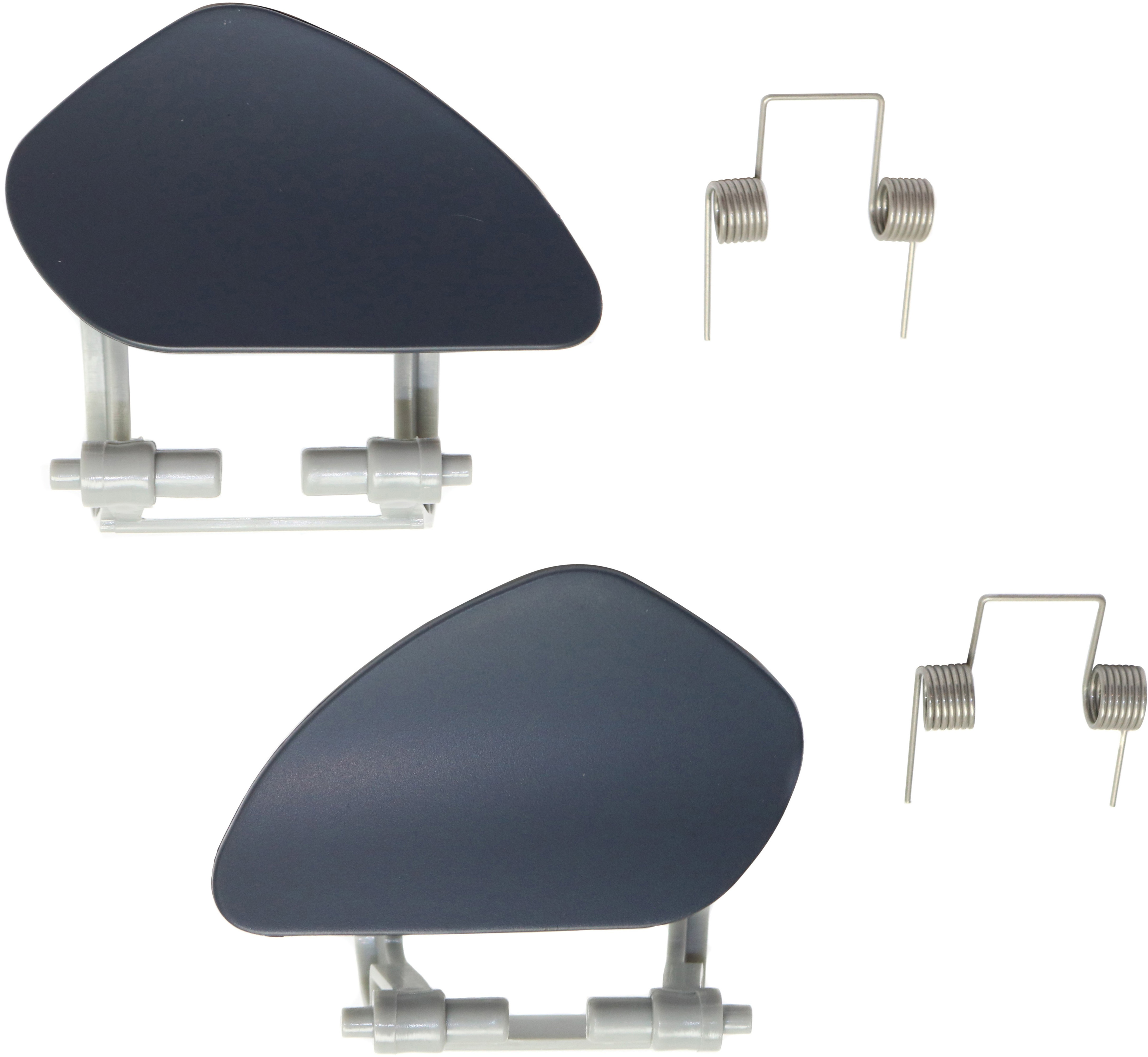 AM CLK CLASS 05-09 HEADLIGHT WASHER COVER RH and LH Primed w Sport Pkg. w o Design Pkg. SKU SET REPM371733 Partslink MB1049122 MB1048122 OEM 2098800405-2098800305