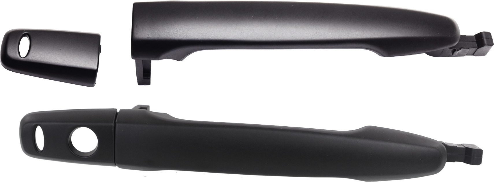 AM OUTLANDER 07-13 LANCER 08-17 FRONT DOOR HANDLE RH AND LH Outside Prmd Blk Handle+Cover w Smart Entry SKU SET REPM462103 OEM 5716A074XA 5716A073XAWOS