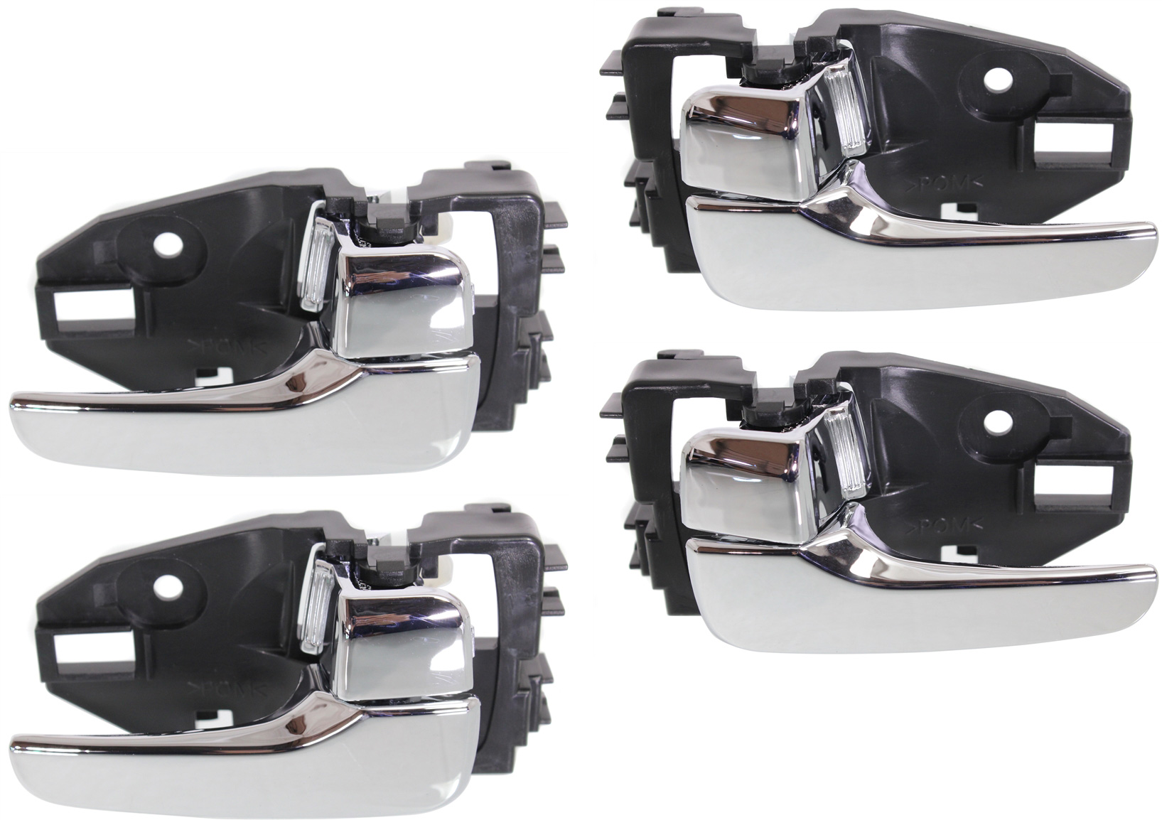 AM LANCER 02-07 OUTLANDER 03-06 FRONT AND REAR DOOR HANDLE RH AND LH Set of 4 Inside w Chrome Plating SKU SET REPM462153-4 OEM CW739938 CW739937