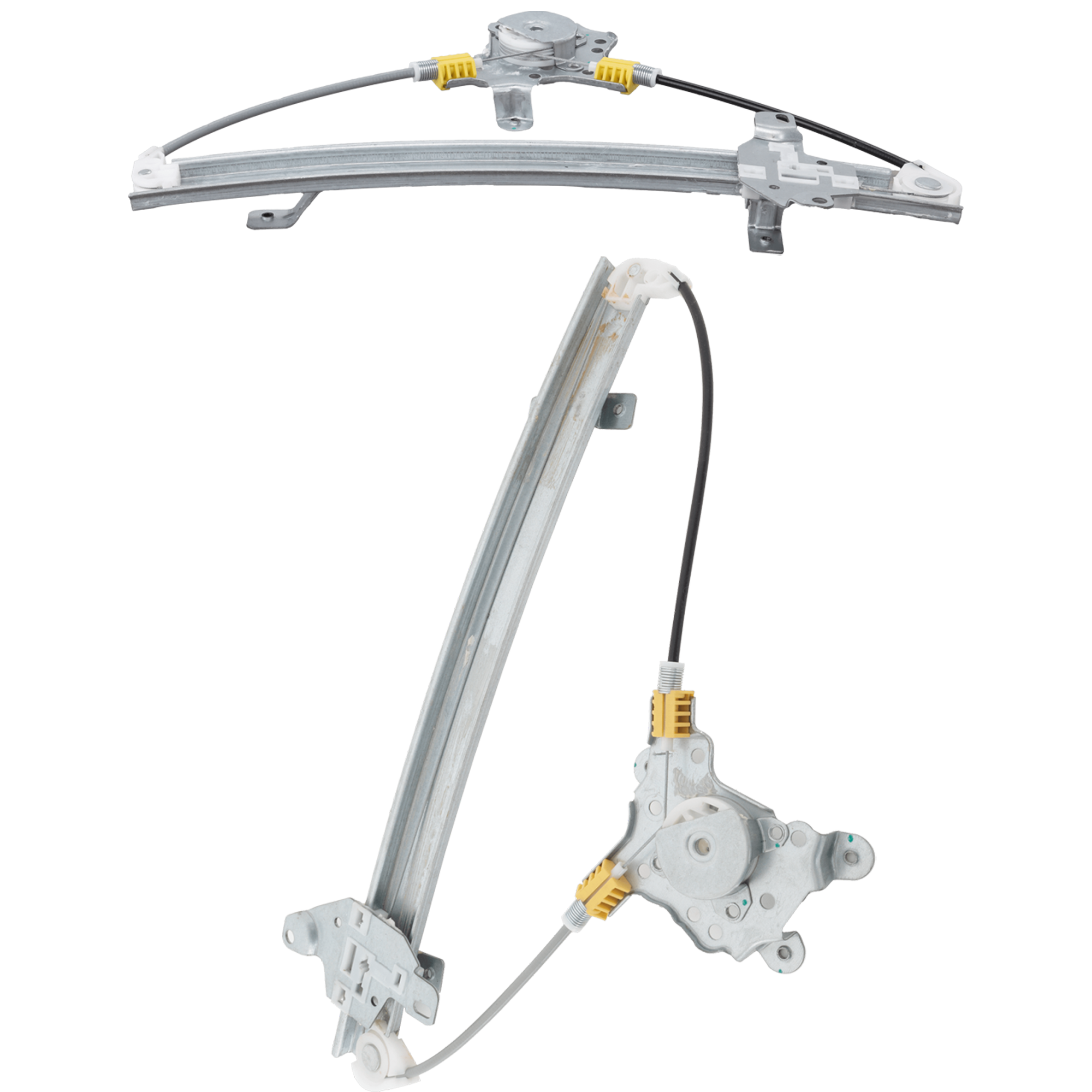 AM LANCER 02-07 FRONT AND REAR WINDOW REGULATOR LH Power w o Motor SKU SET REPM462912 Partslink MI1350104 OEM MR991325 MR991337