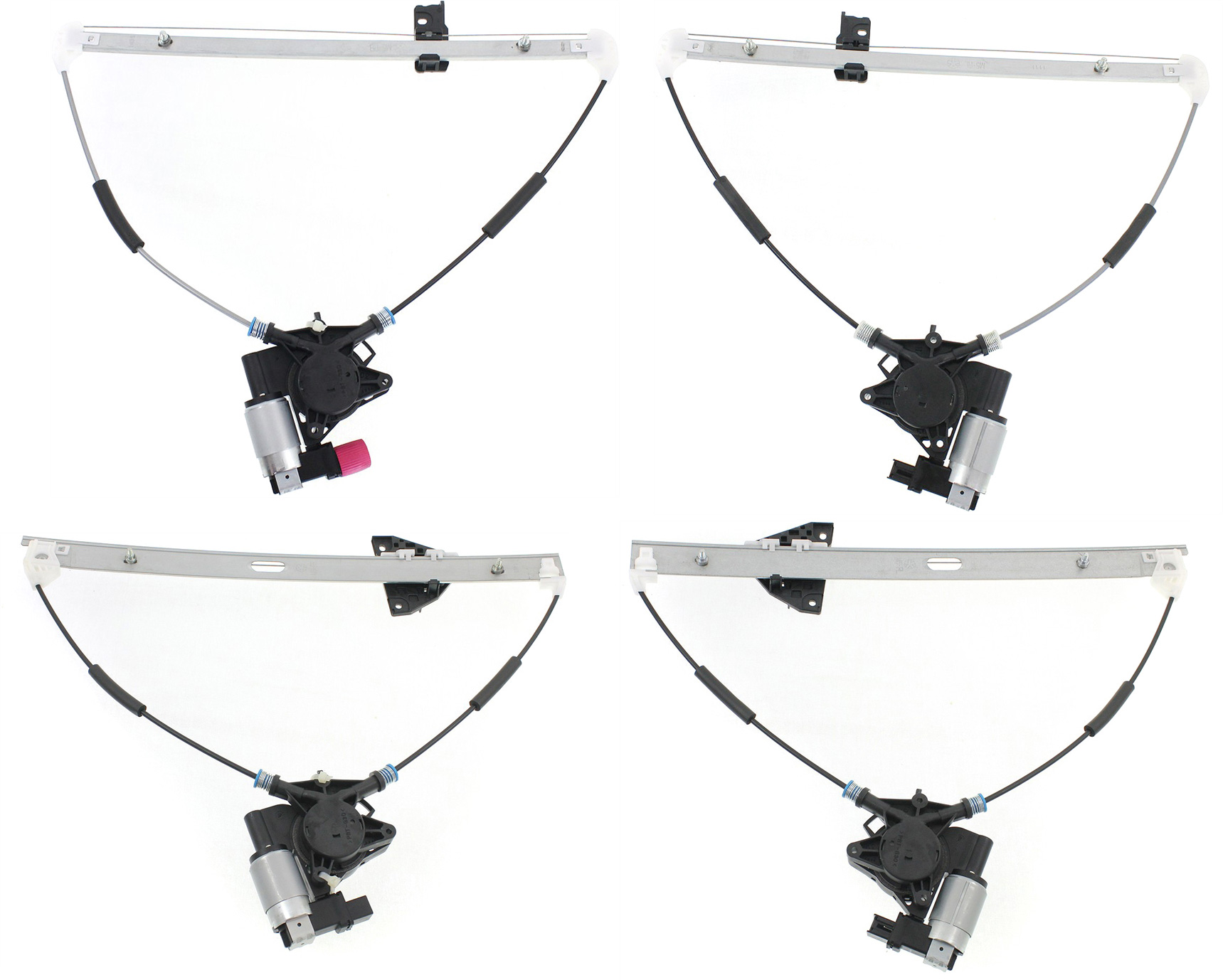 AM MAZDA 5-06-17 FRONT AND REAR WINDOW REGULATOR RH AND LH Power w Motor SKU SET REPM462963-4 Partslink MA1350111 MA1356101 MA1351111 MA1357102 MA1550106 MA1356102 MA1551106 OEM C23558590B PFM GJ6A5858XC C235