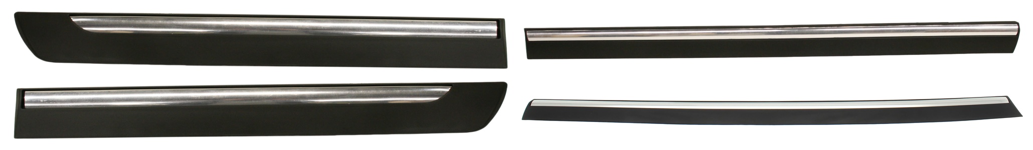 AM GRAND MARQUIS 06-08 FRONT AND REAR DOOR MOLDING RH AND LH Black SKU SET REPM490901-4H