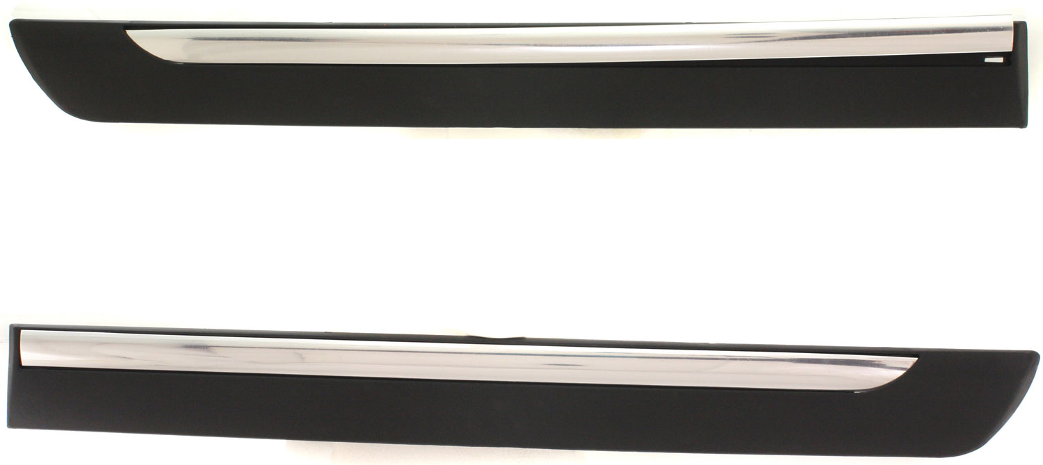 AM GRAND MARQUIS 06-08 REAR DOOR MOLDING RH AND LH Black w Chrome Mldg. SKU SET REPM490901 Partslink FO1504102 FO1505102 OEM 6W3Z5425556APTM 6W3Z5425557APT