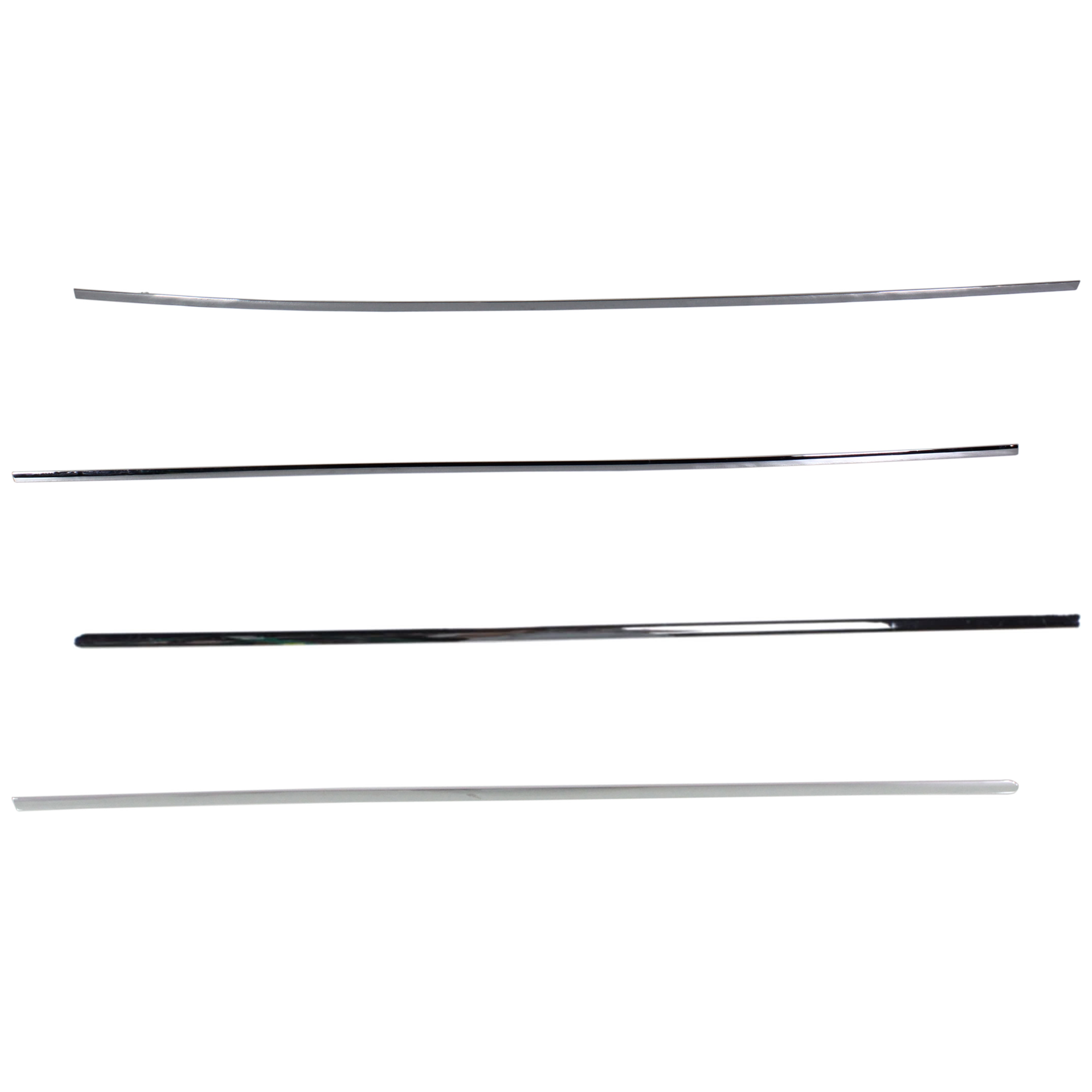 AM S350-12-13 S400-10-13 FRONT AND REAR DOOR MOLDING AND BELTLINES RH AND LH Chrome Set of 4 SKU SET REPM490939 A Partslink MB1304119 MB1305119 MB1504120 MB1505120 OEM 2216904180-2216904280-22169045