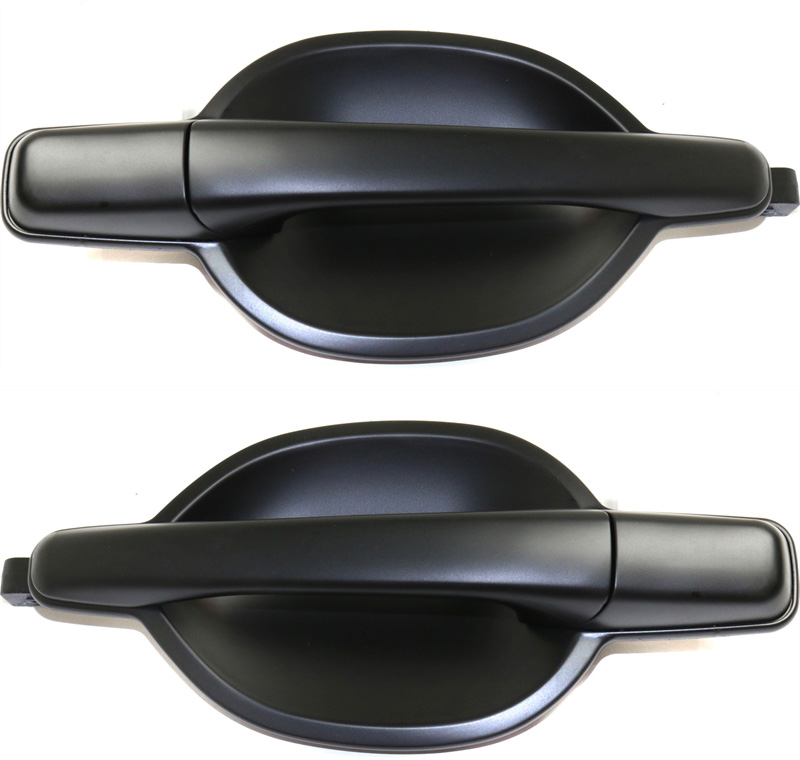 AM ENDEAVOR 04-11 REAR EXTERIOR DOOR HANDLE RH AND LH Primed Black Plastic SKU SET REPM491523 Partslink MI1520115 MI1521115 OEM MR642022 MR642030
