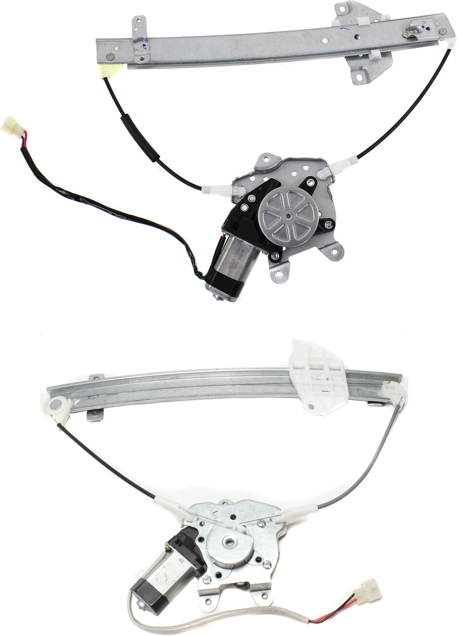 AM MIRAGE 97-01 REAR WINDOW REGULATOR RH and LH Power w Motor Sedan SKU SET REPM491715 Partslink MI1551108 MI1550108 OEM MR200608 PFM MR200607 PFM