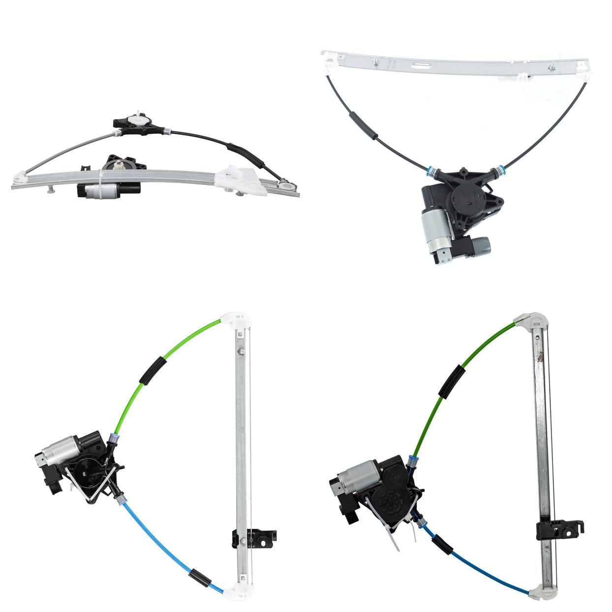 AM MAZDA 3-04-09-3 SPORT 09-09 FRONT AND REAR WINDOW REGULATOR RH AND LH Power w Motor Hatchback Sedan SKU SET REPM491739-4 Partslink MA1350110 MA1357102 MA1351110 MA1550105 MA1551105 MA1356102 OEM BP4K58590A PFM GJ6A5858XC BP4K