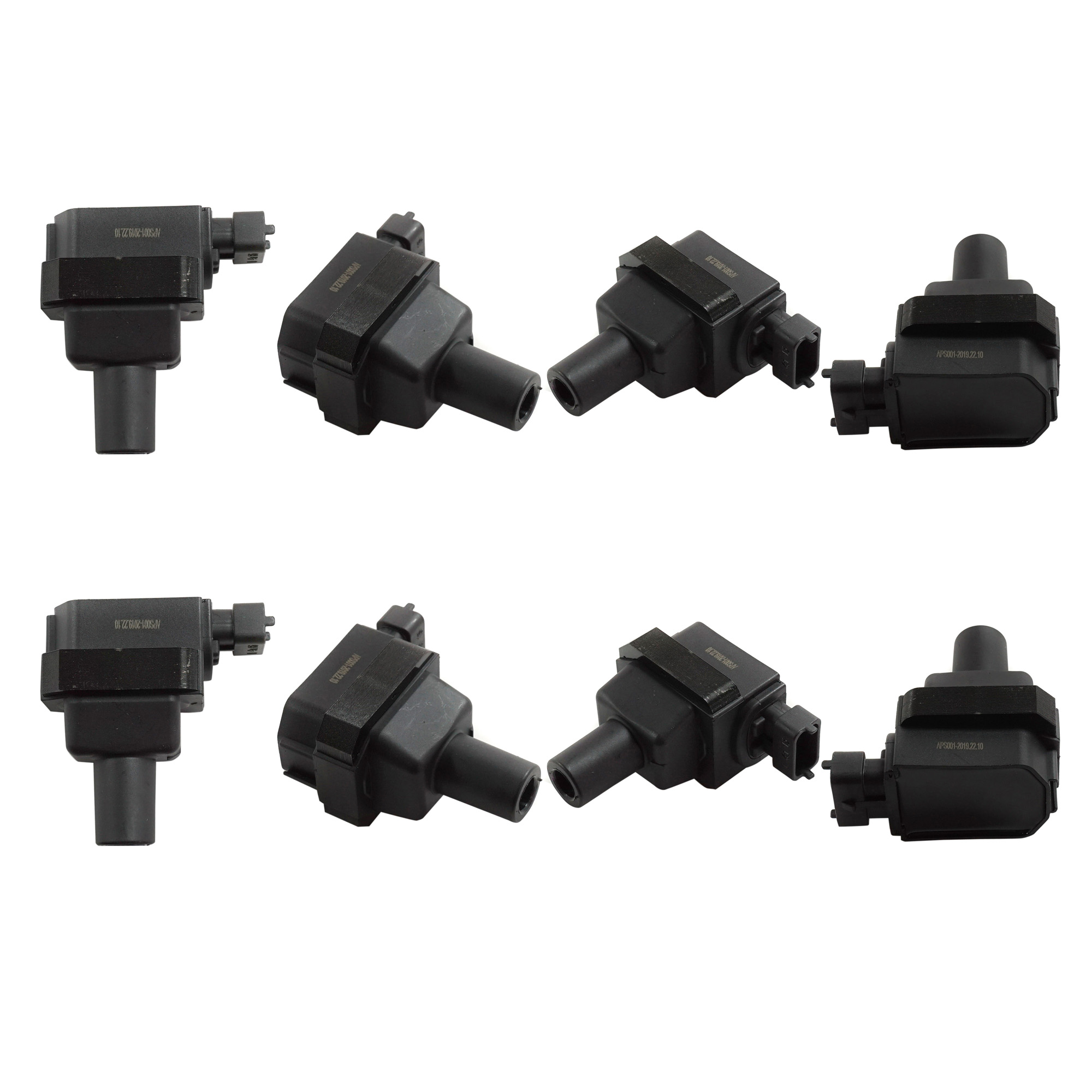 AM S500-96-96 IGNITION COIL Set 8 Cylinder 12 Volts Blade Type 3 Prong Male Terminal Coil Pack St SKU SET REPM504606-8