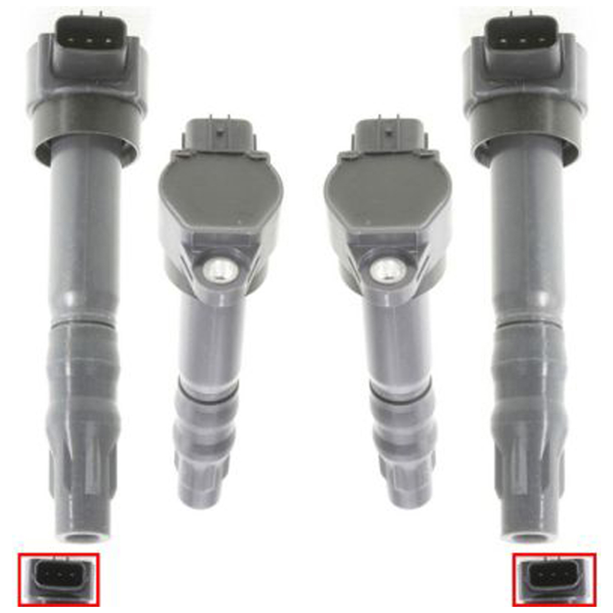 AM GALANT 04-09 IGNITION COIL Set of 4-12 Volts Blade Type 3 Prong Male Terminal Coil Pack Style SKU SET REPM504616-4