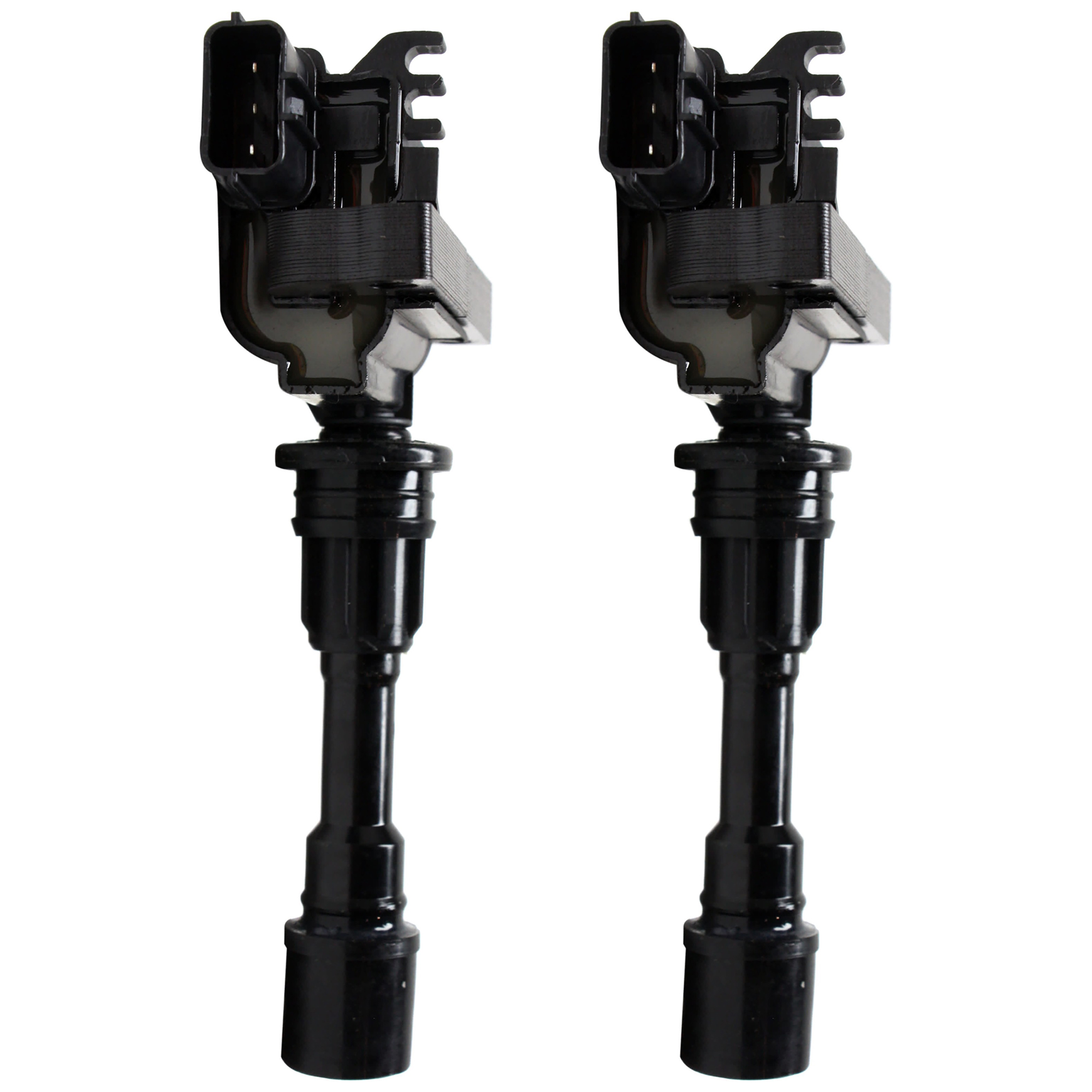 AM MIATA 01-05 IGNITION COIL Set of 2-12 V Female Connector 3 Terminals Blade Terminal Type Direct Ignition SKU SET REPM504638-2