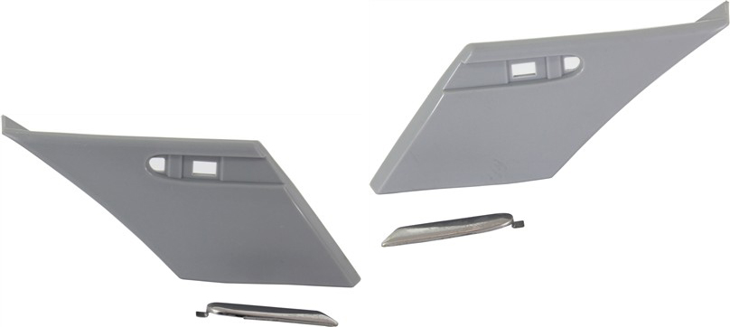 AM C CLASS 01-07 QUARTER PANEL MOLDING RH AND LH Black Code 040 w Avantgarde and Elegance Pkg. Sedan Wagon SKU SET REPM550515 Partslink MB1707111 MB1706111 OEM 20369054629040-20369053629040