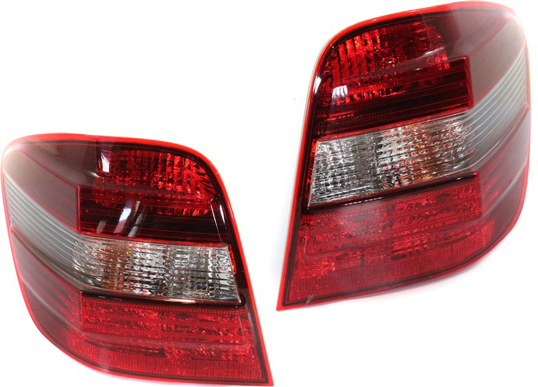 AM ML CLASS 06-11 TAIL LAMP RH AND LH Assembly Clear Red Lens SKU SET REPM730111 Partslink MB2801125 MB2800125 OEM 1649061200-1649061100