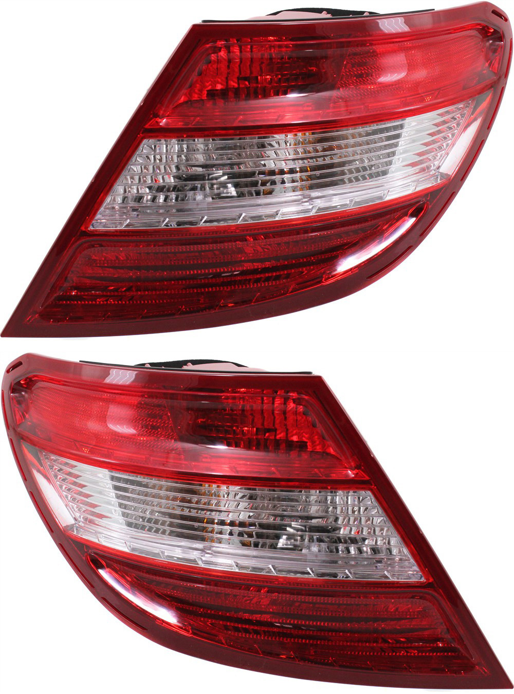 AM C CLASS 08-11 TAIL LAMP RH AND LH Assembly w o LED Turn Signal and Curve Lighting SKU SET REPM730197 Partslink MB2801129 MB2800129 OEM 2049068402-2049068302