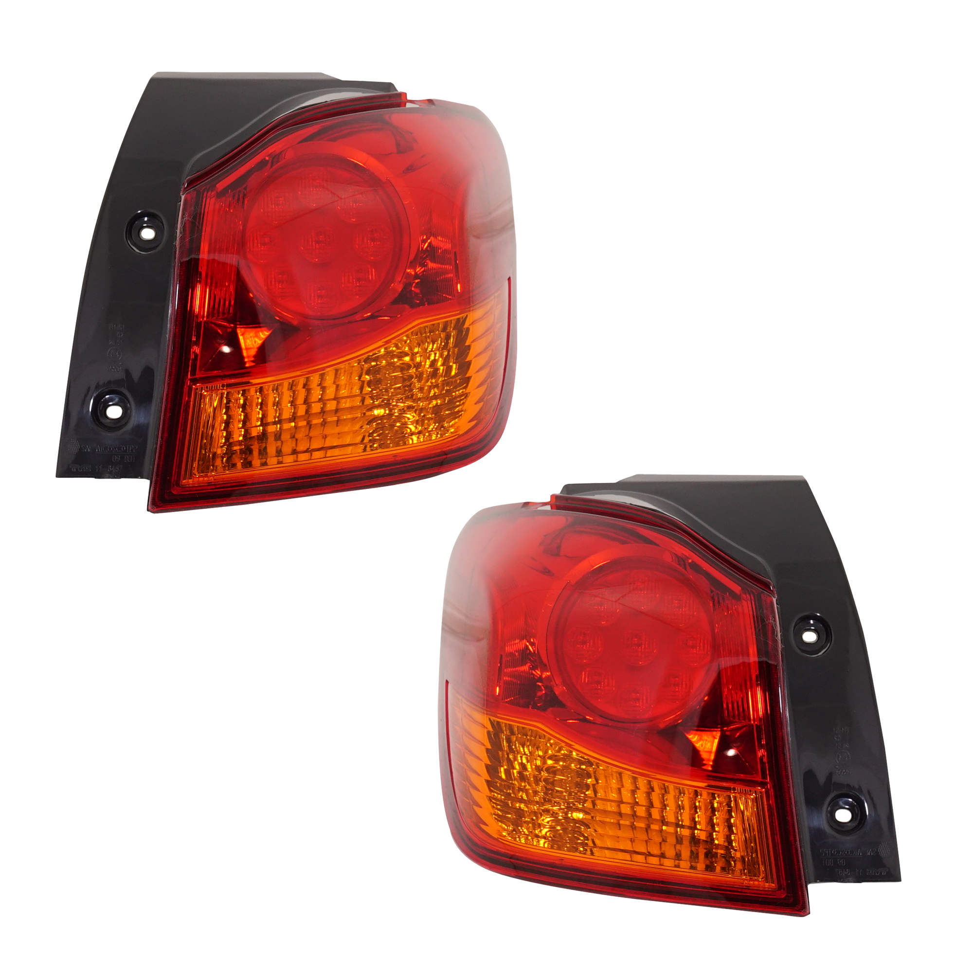 AM OUTLANDER SPORT RVR 11-19 TAIL LAMP RH AND LH Outer Assembly SKU SET REPM730301 Partslink MI2805105 MI2804105 OEM 8330B196-8330B195