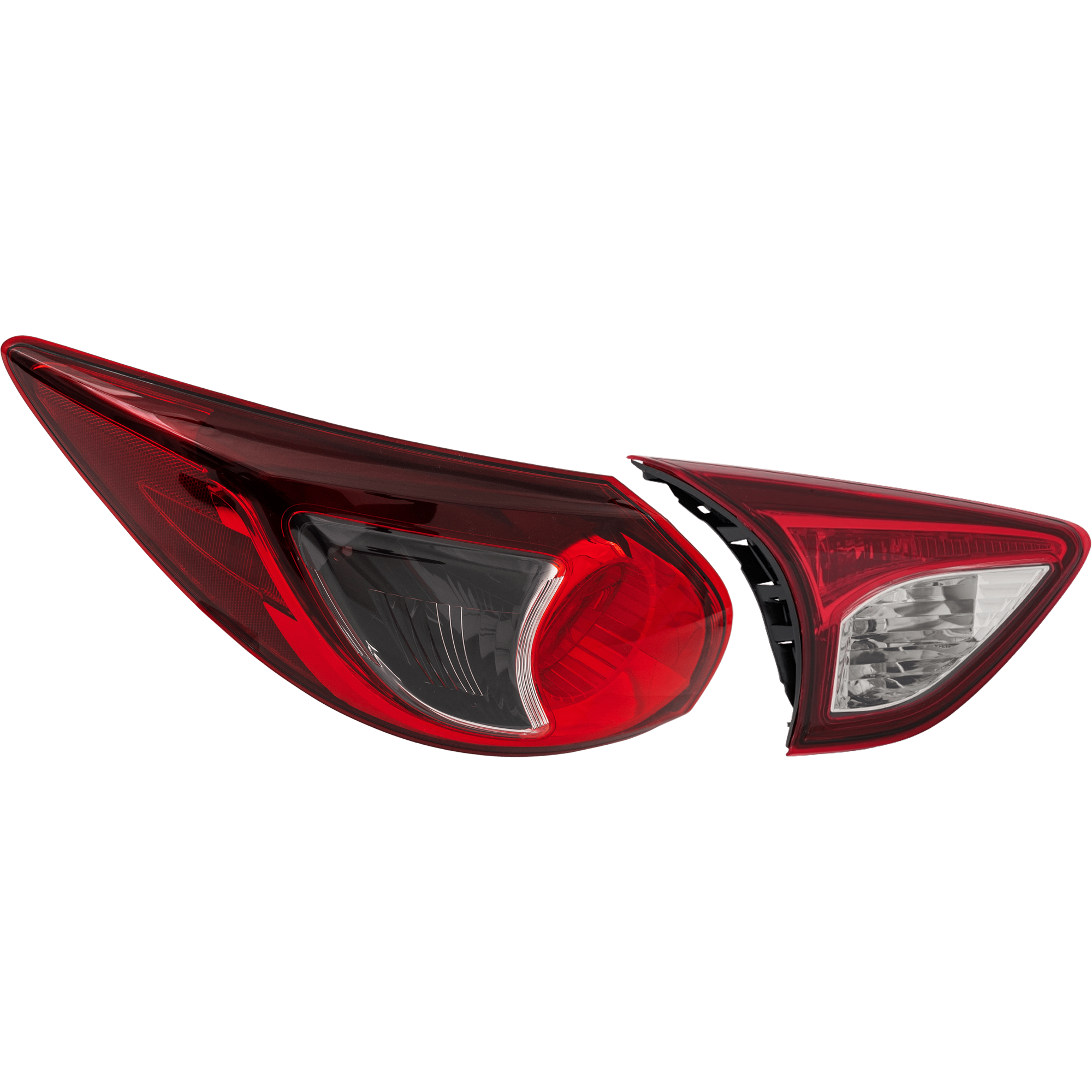 AM CX 5-16-16 TAIL LAMP LH Inner and Outer Assembly Halogen CAPA SKU SET REPM730306Q A Partslink MA2802108C MA2804111C OEM KD3351160D KD53513G0E