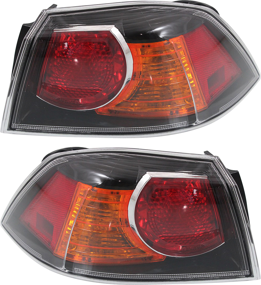 AM LANCER 09-17 TAIL LAMP RH AND LH Outer Assembly 09-09 w Turbo Exc. Sportback Models SKU SET REPM730311 Partslink MI2805103 MI2804103 OEM 8330A622-8330A621