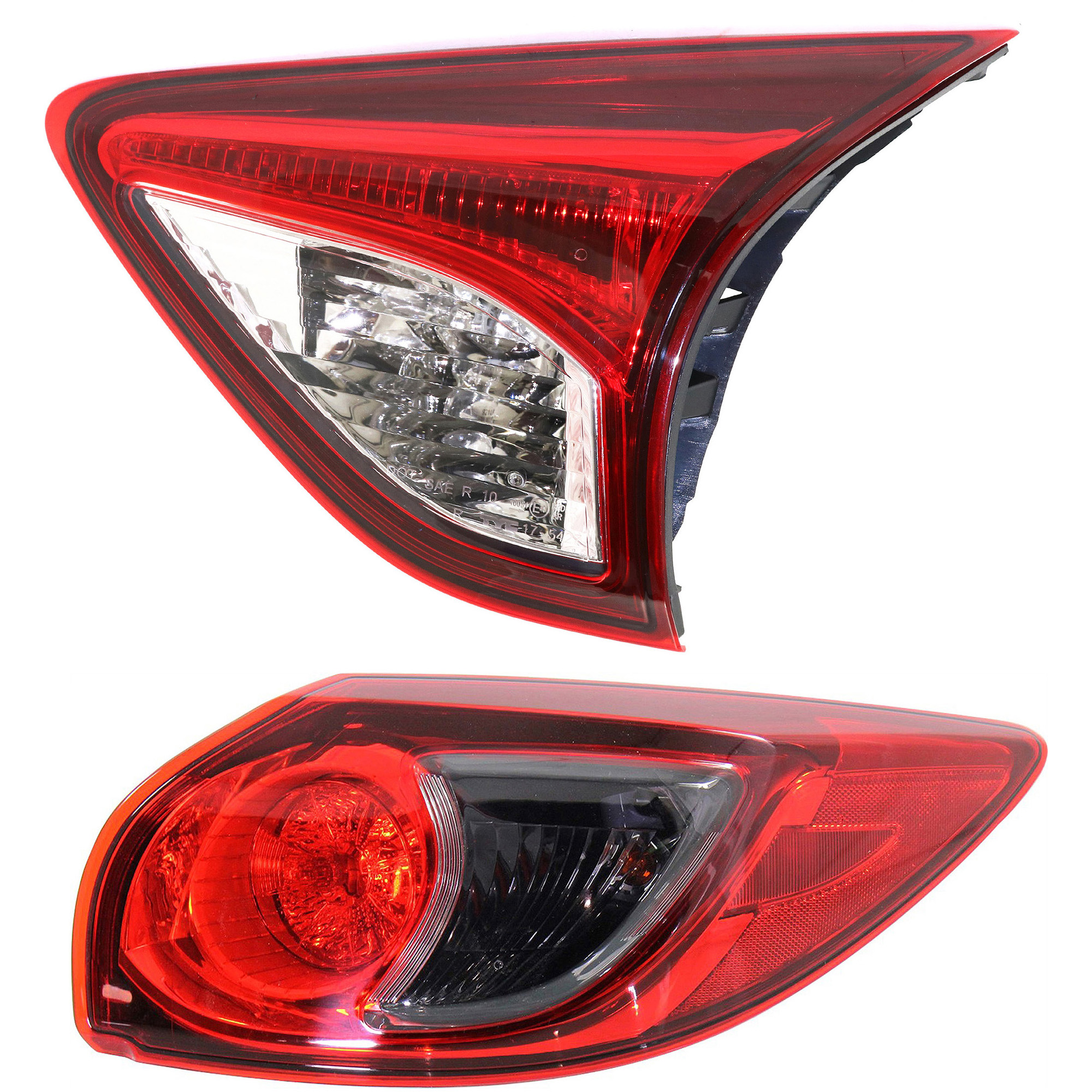 AM CX 5-16-16 TAIL LAMP RH Inner and Outer Assembly Halogen LED CAPA SKU SET REPM730345Q A Partslink MA2803108C MA2805119C OEM KA0G51150B KD53513F0E