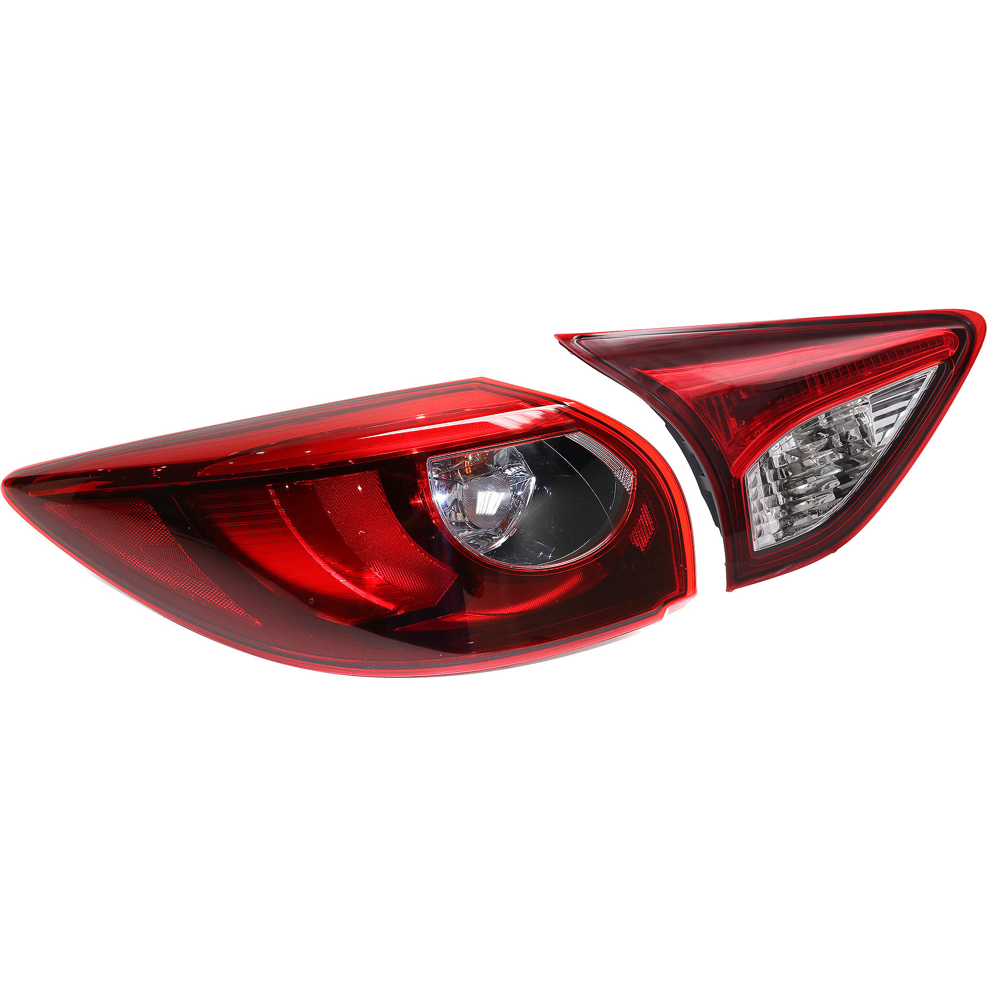 AM CX 5-13-16 TAIL LAMP LH Inner and Outer Assembly Halogen LED SKU SET REPM730346 A Partslink MA2802108 MA2804119 OEM KA0G51160B KD53513G0E