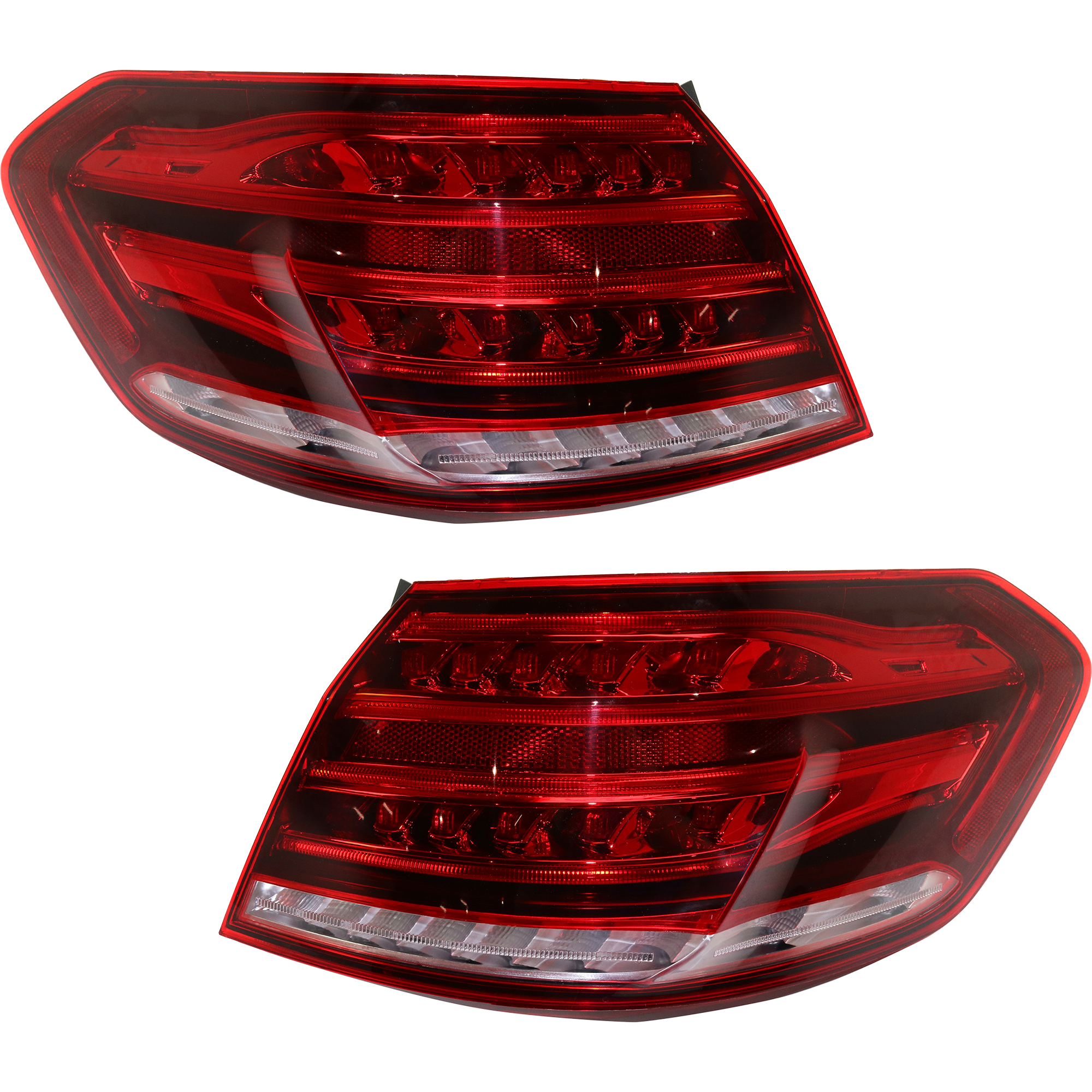 AM E CLASS 14-15 TAIL LAMP RH AND LH Outer Assembly Halogen Sedan SKU SET REPM730355 Partslink MB2804109 MB2805109 OEM 2129060757-2129060857