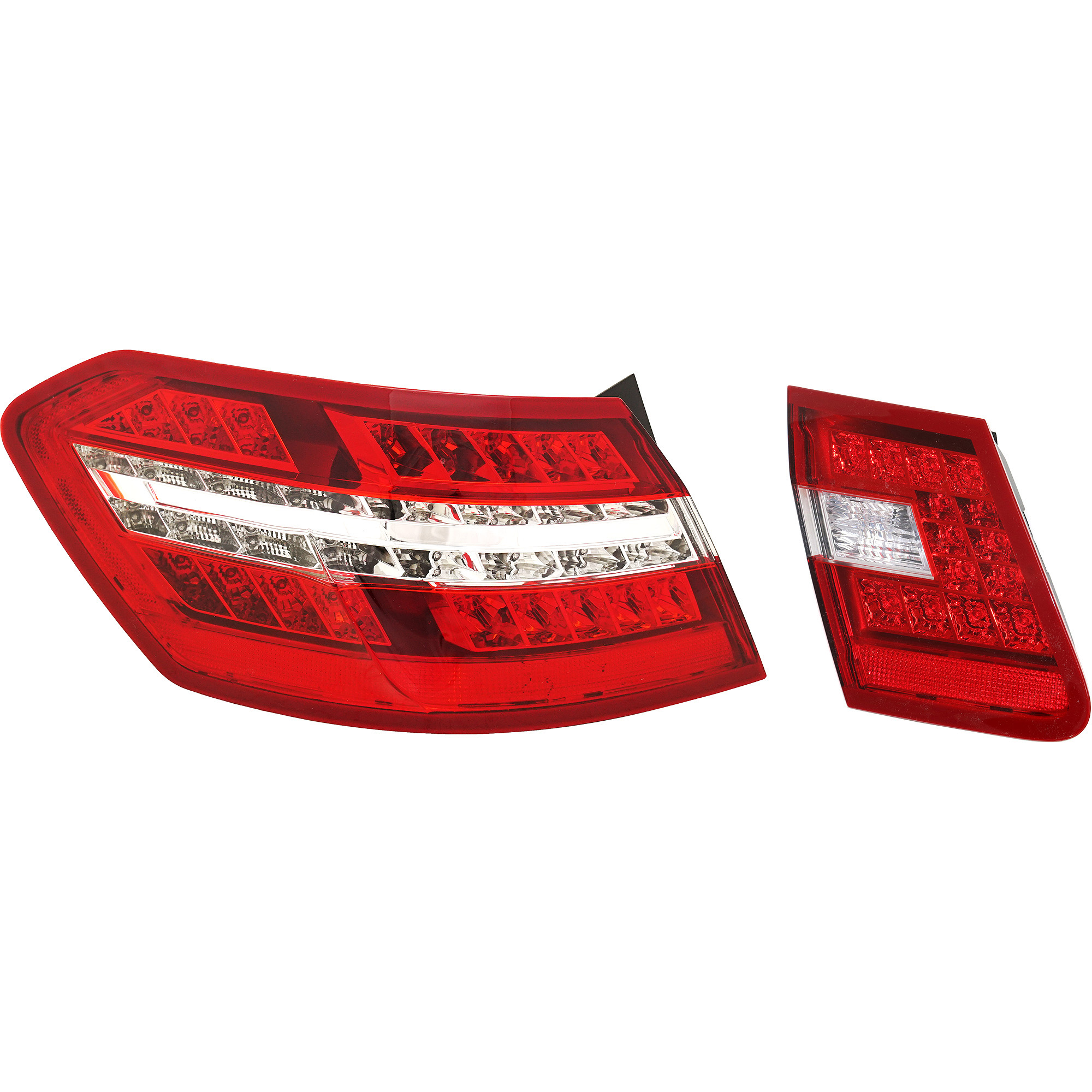 AM E CLASS 10-13 TAIL LAMP LH Inner and Outer LED Sedan SKU SET REPM730374 Partslink MB2802105 MB2804106 OEM 2129060158-2129060758-21290607