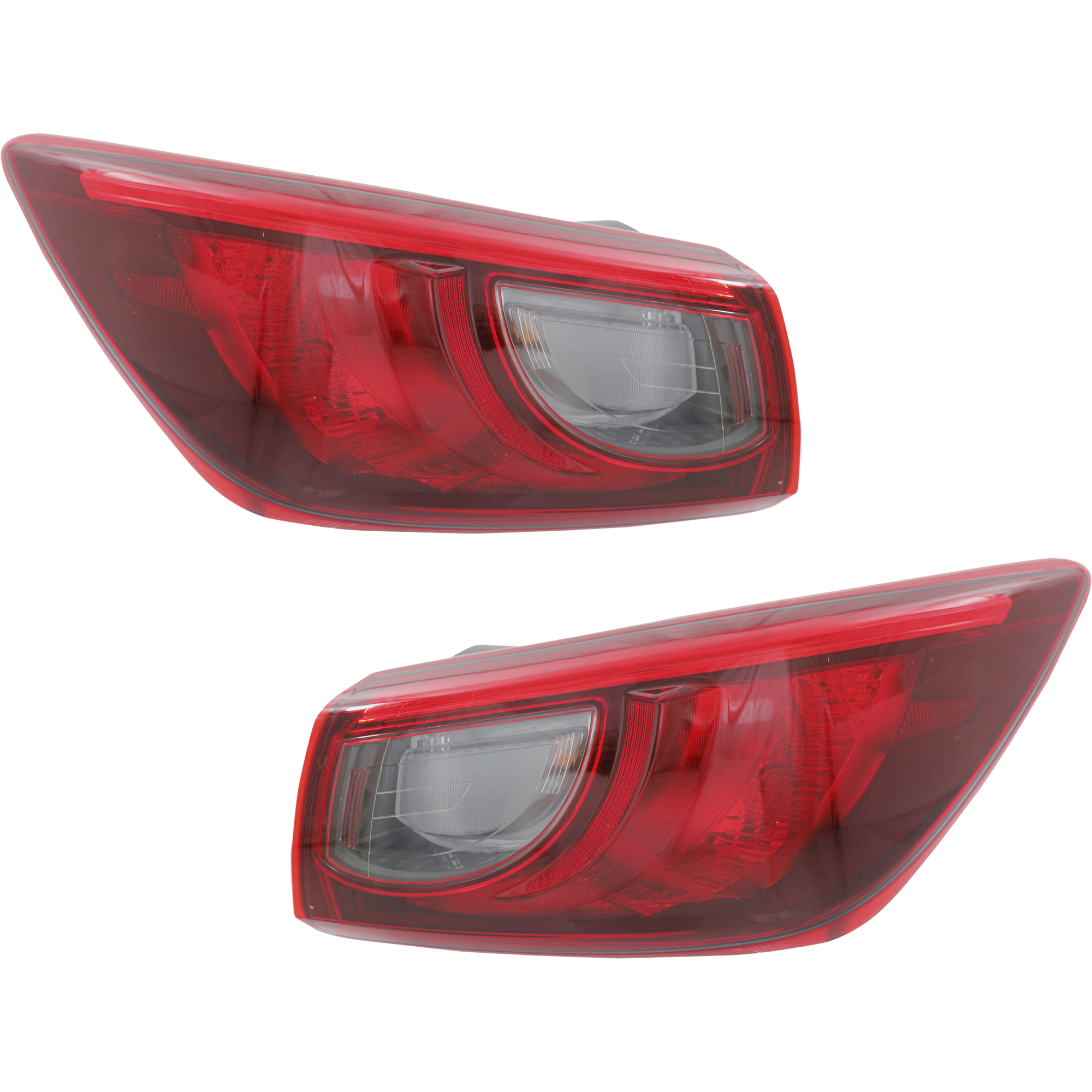 AM CX 3-16-22 TAIL LAMP RH AND LH Outer Assembly Bulb Type CAPA SKU SET REPM730391Q Partslink MA2805120C MA2804120C OEM DB4G51150 DB4G51160