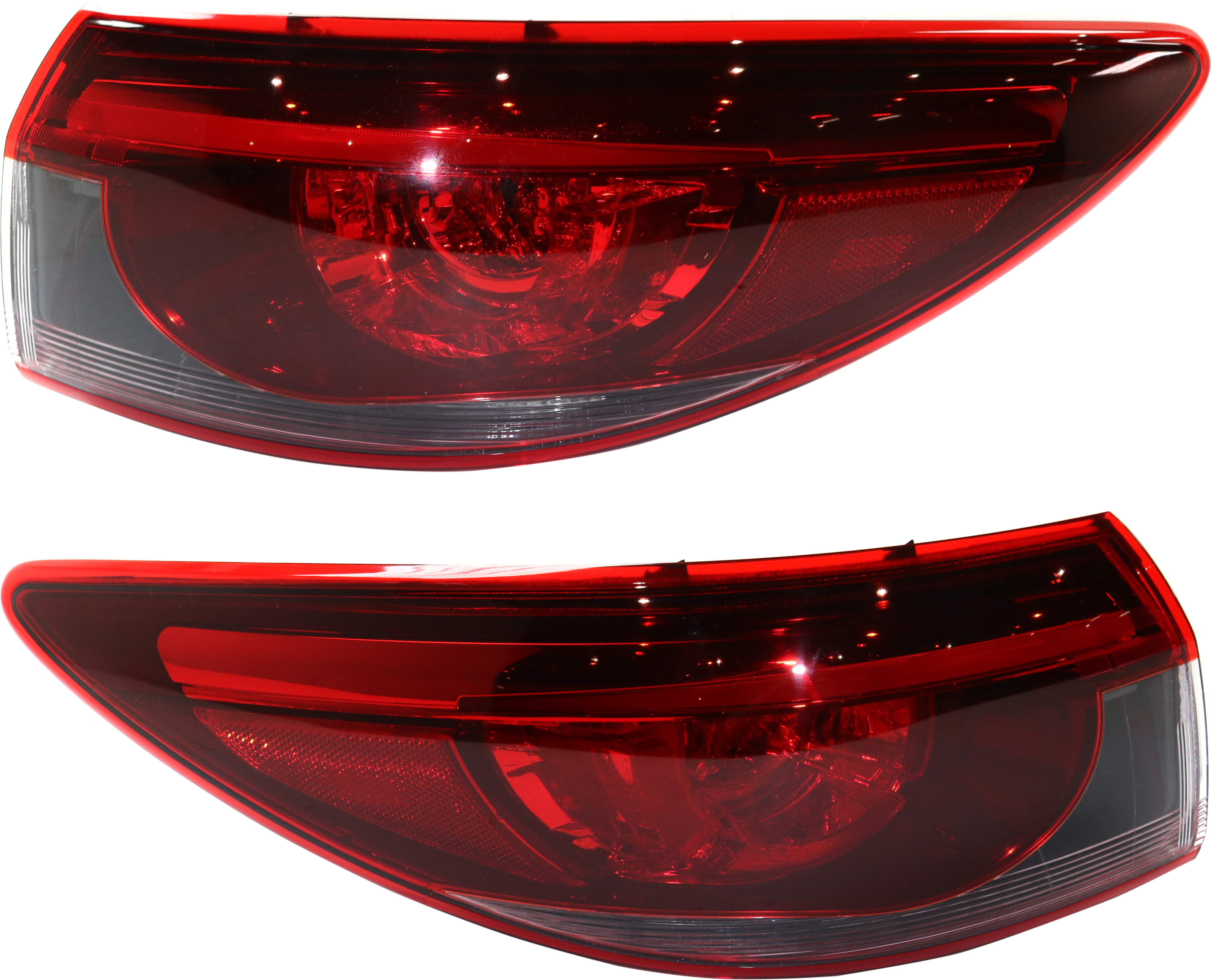 AM MAZDA 6-16-17 TAIL LAMP RH and LH Outer Assembly LED CAPA SKU SET REPM730393Q Partslink MA2804121C MA2805121C OEM GMN351150B GMN351160B