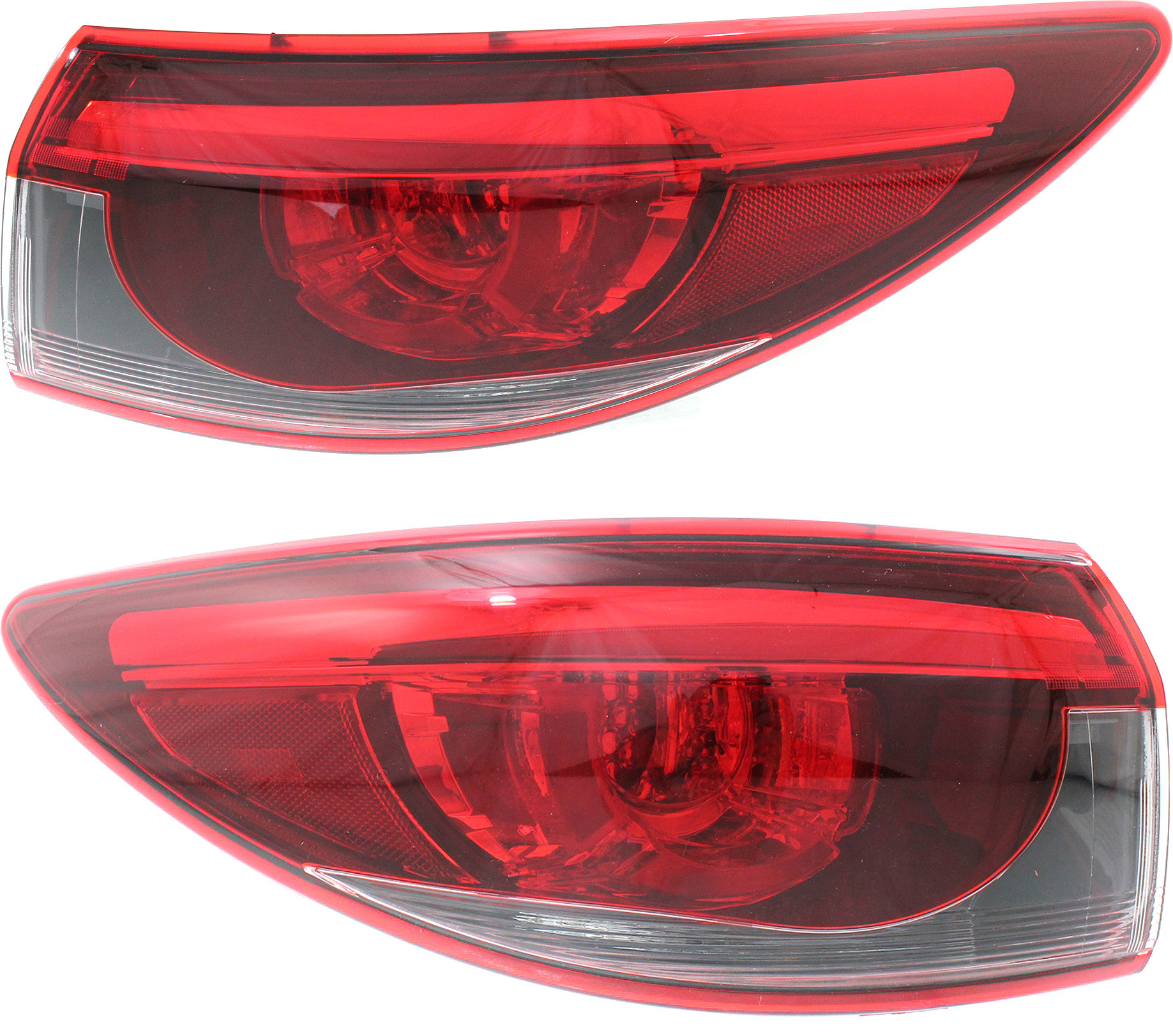 AM MAZDA 6-16-17 TAIL LAMP RH and LH Outer Assembly LED SKU SET REPM730393 Partslink MA2804121 MA2805121 OEM GMN351150B GMN351160B