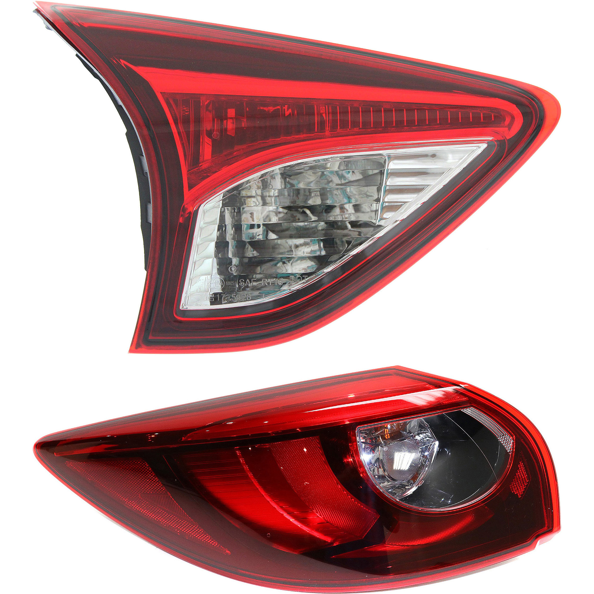 AM CX 5-16-16 TAIL LAMP LH Inner and Outer SKU SET REPM730396 A Partslink MA2802108 MA2804119 OEM KA0G51160B KD53513G0E