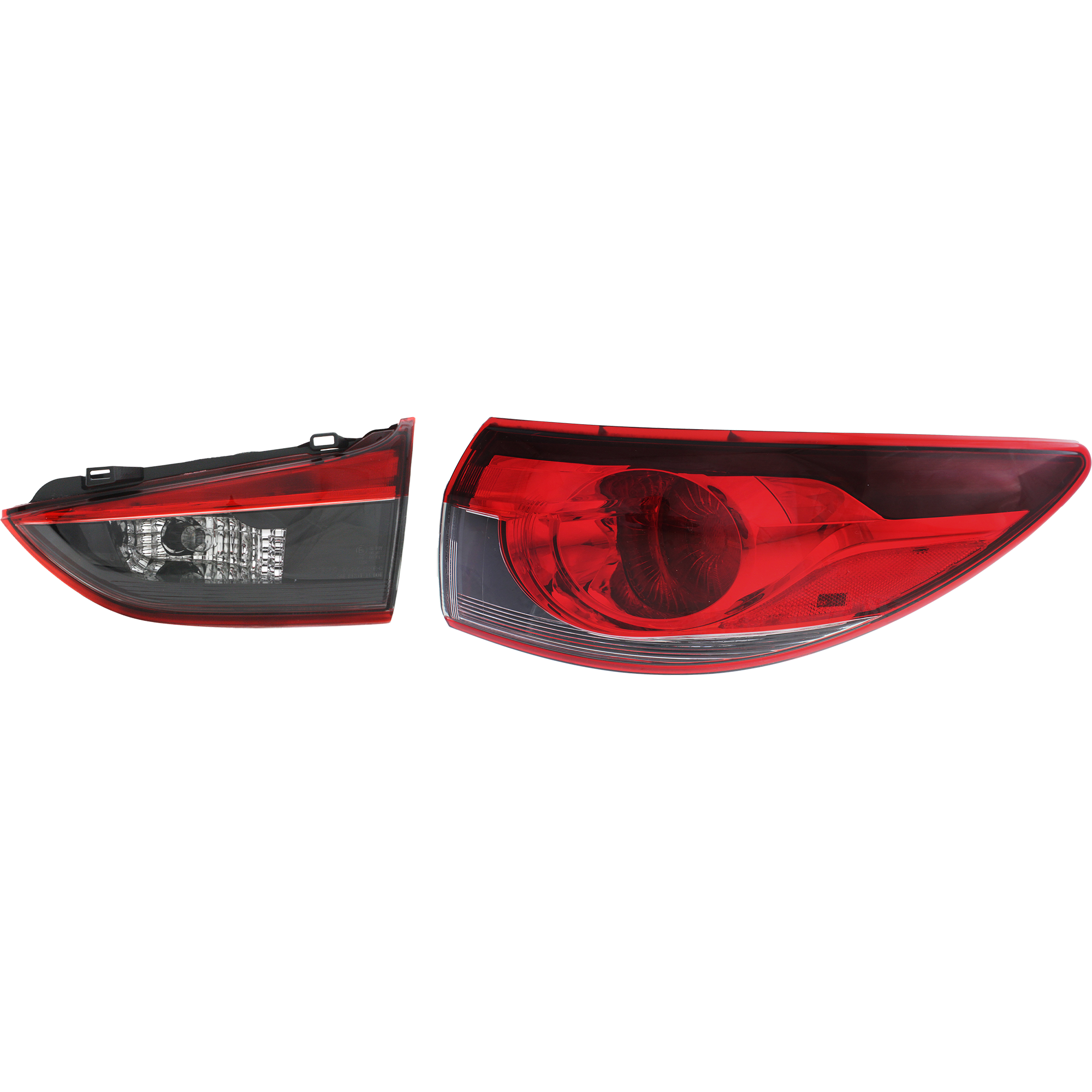 AM MAZDA 6-14-17 TAIL LAMP RH AND LH Inner Assembly Halogen SKU SET REPM731313 Partslink MA2802110 MA2803110 OEM GHK1513F0D GHK1513G0D
