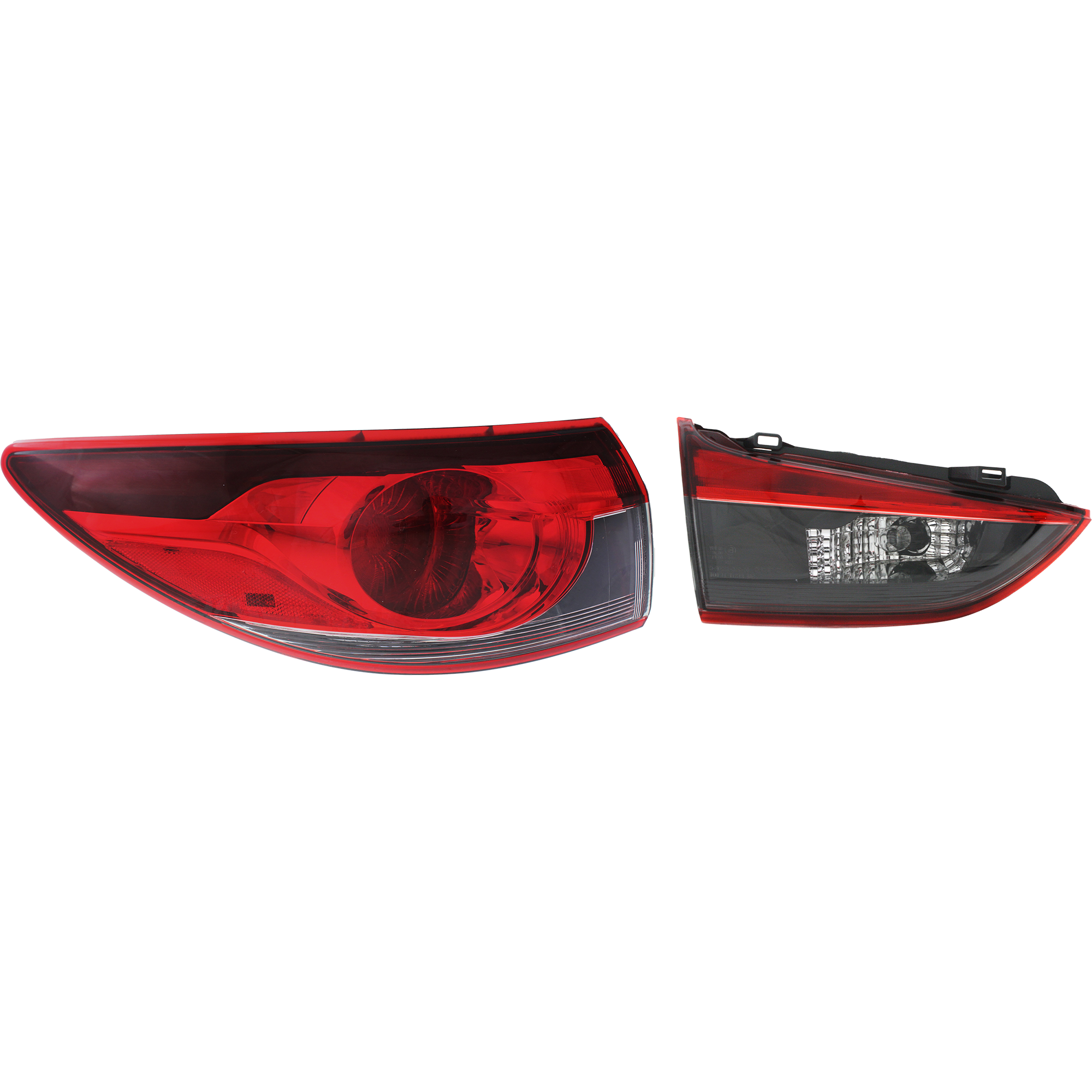 AM MAZDA 6-14-17 TAIL LAMP LH Inner and Outer Assembly Halogen SKU SET REPM731314 Partslink MA2802110 MA2804113 OEM GHK1513G0D GJR951160A