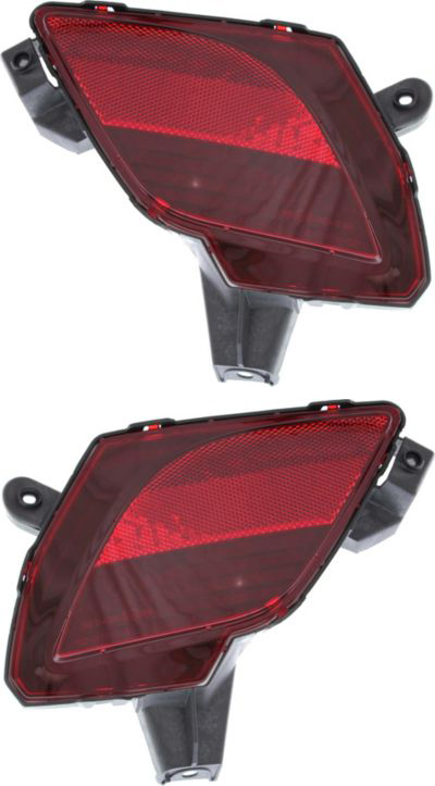 AM CX 5-13-16 REAR BUMPER REFLECTOR RH AND LH CAPA SKU SET REPM731909Q Partslink MA2831101C MA2830101C OEM KD31515L0 KD31515M0