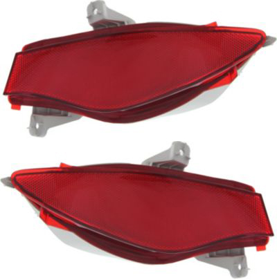 AM CX 7-10-12 REAR BUMPER REFLECTOR RH AND LH Outer SKU SET REPM734903 Partslink MA2893100 MA2892100 OEM EH4451650 EH4451660