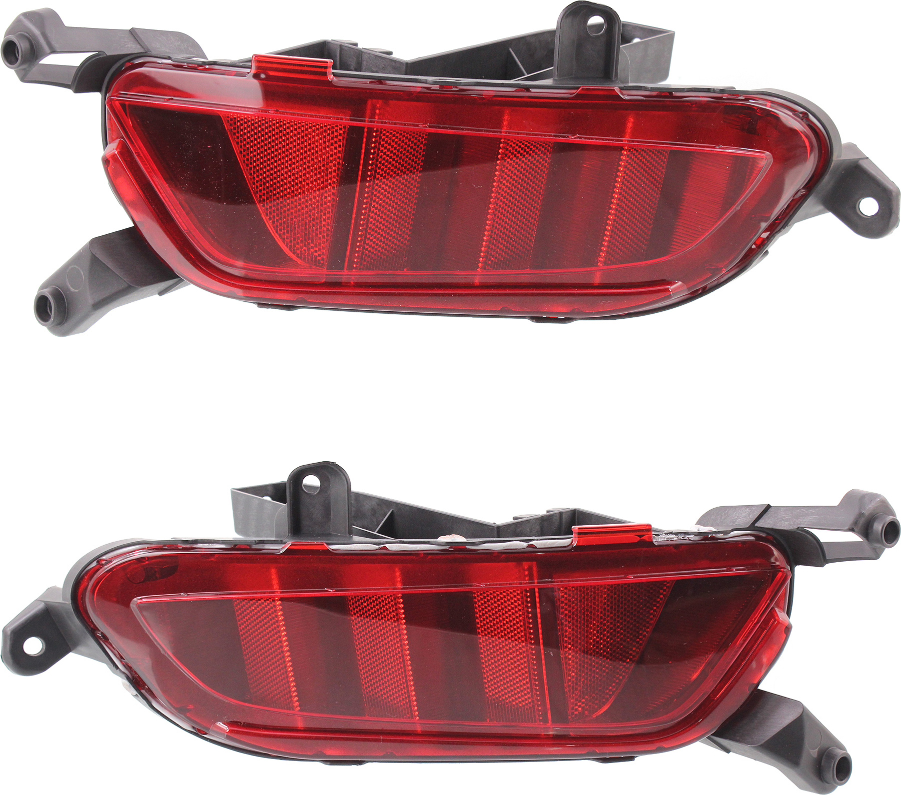 AM CX 3-16-22 REAR BUMPER REFLECTOR RH AND LH SKU SET REPM734909 Partslink MA1184107 MA1185107 OEM DB4G515L0 DB4G515M0