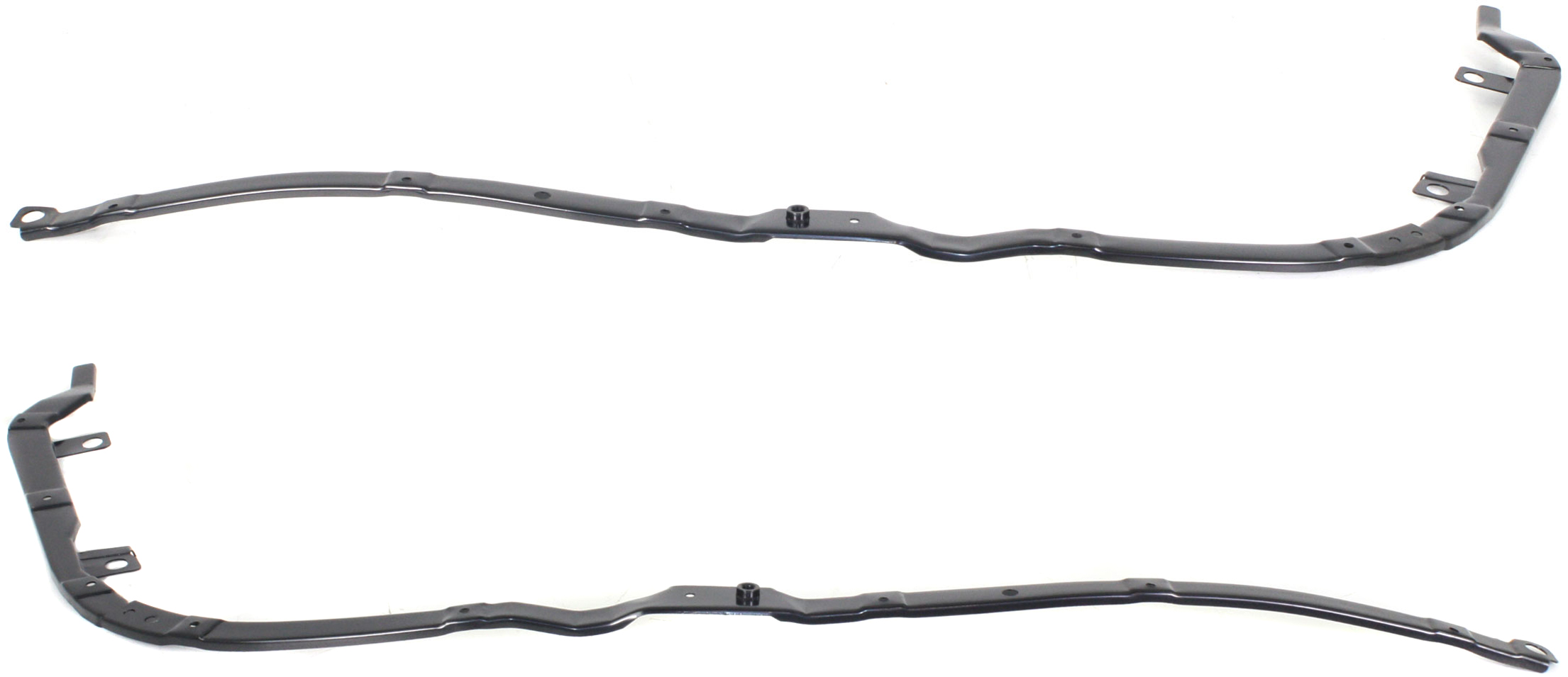 AM LANCER 04-07 REAR BUMPER BRACKET RH AND LH Upper Plate Sedan SKU SET REPM762701 Partslink MI1143100 MI1142100 OEM MN126675 MN126674