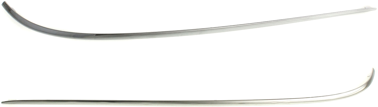AM E CLASS 4-9 REAR BUMPER MOLDING RH AND LH Outer Chrome SKU SET REPM763701 Partslink MB1147108 MB1146108 OEM 2118852821-2118852721