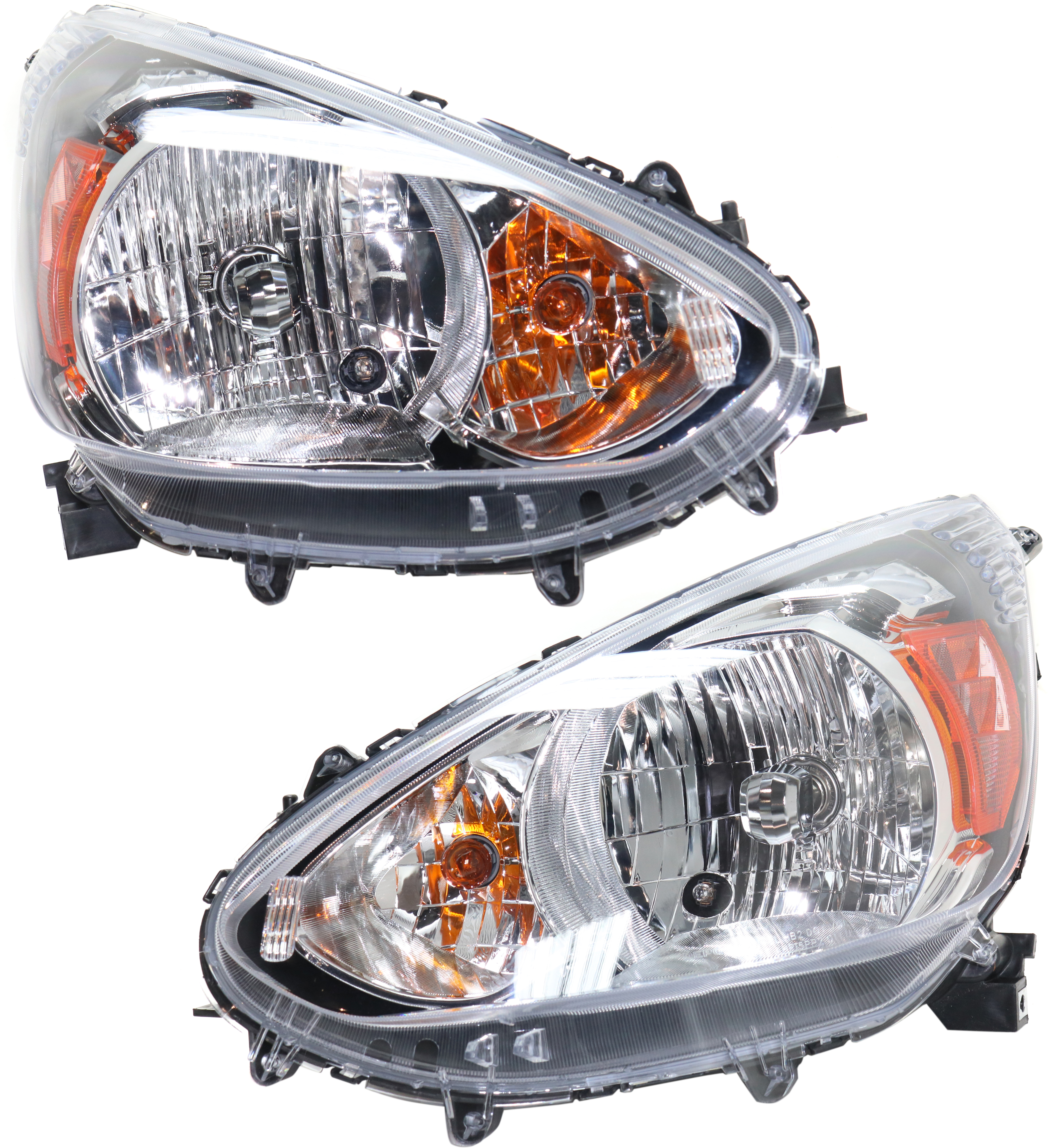 AM MIRAGE 14-20 HEAD LAMP RH AND LH Assembly Halogen DE ES LE SE Models CAPA SKU SET REPMB100103Q Partslink MI2503164C MI2502164C OEM 8301C694-8301C693
