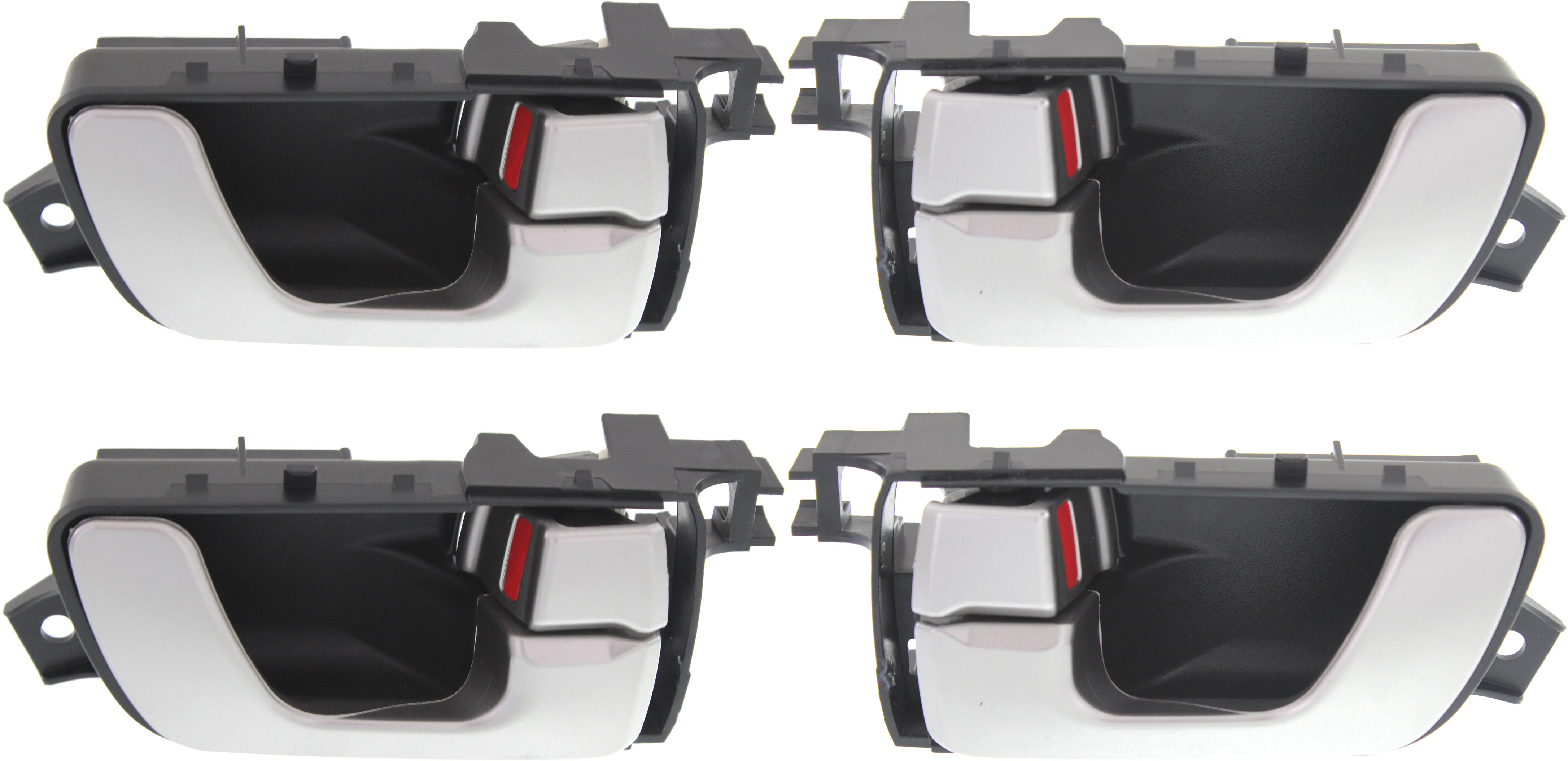 AM MONTERO 01-06 INTERIOR DOOR HANDLE Set of 4 Front and Rear RH and LH All Silver Plastic XLS Limited model SKU SET REPMB462103-4 OEM MN117874 MN117873