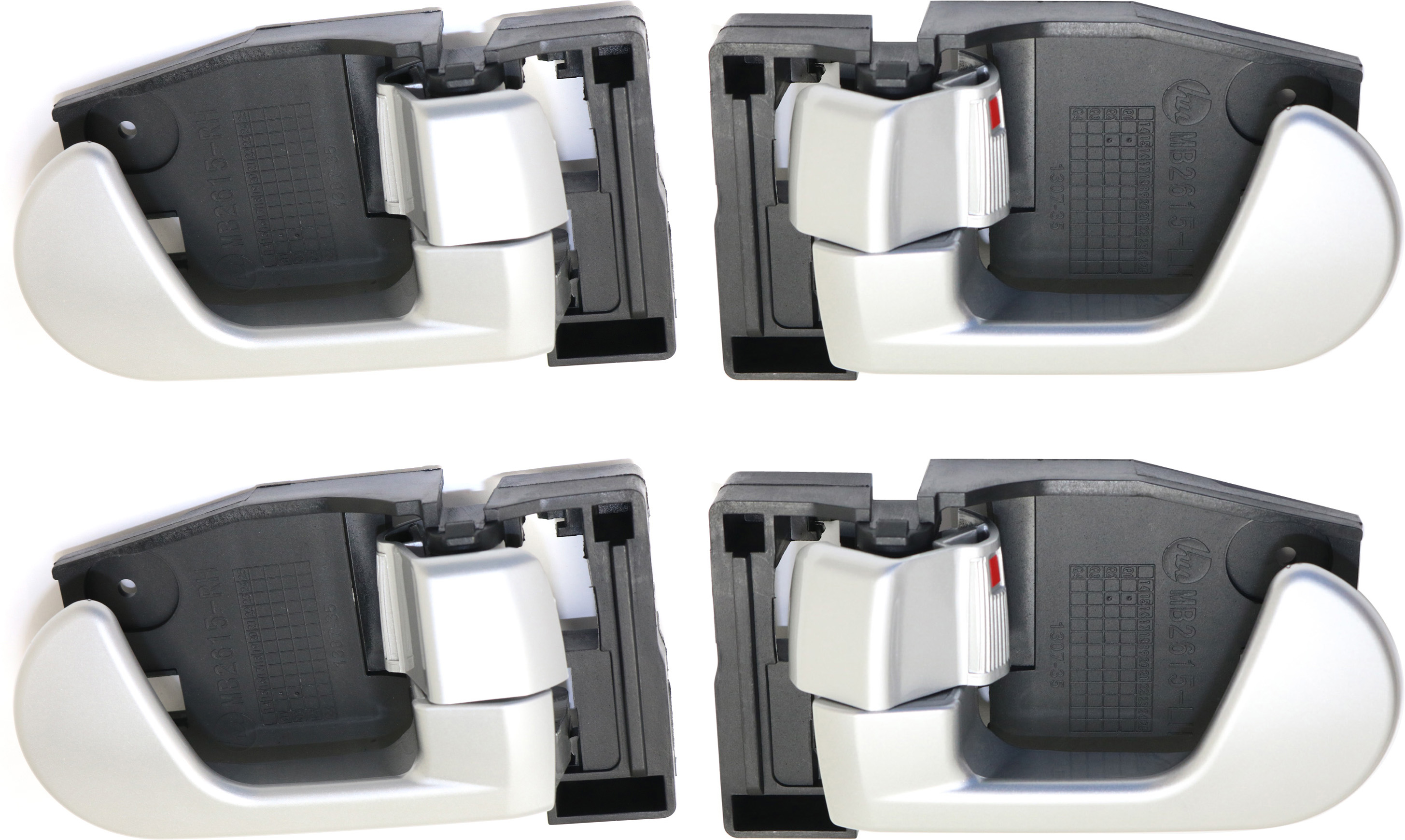 AM ENDEAVOR 04-11 GALANT 04-12 FRONT INTERIOR DOOR HANDLE RH AND LH Set of 4 =Rear SKU SET REPMB462125-4 Partslink MI1353118 MI1352118 OEM 5716A174HB 5716A173HB