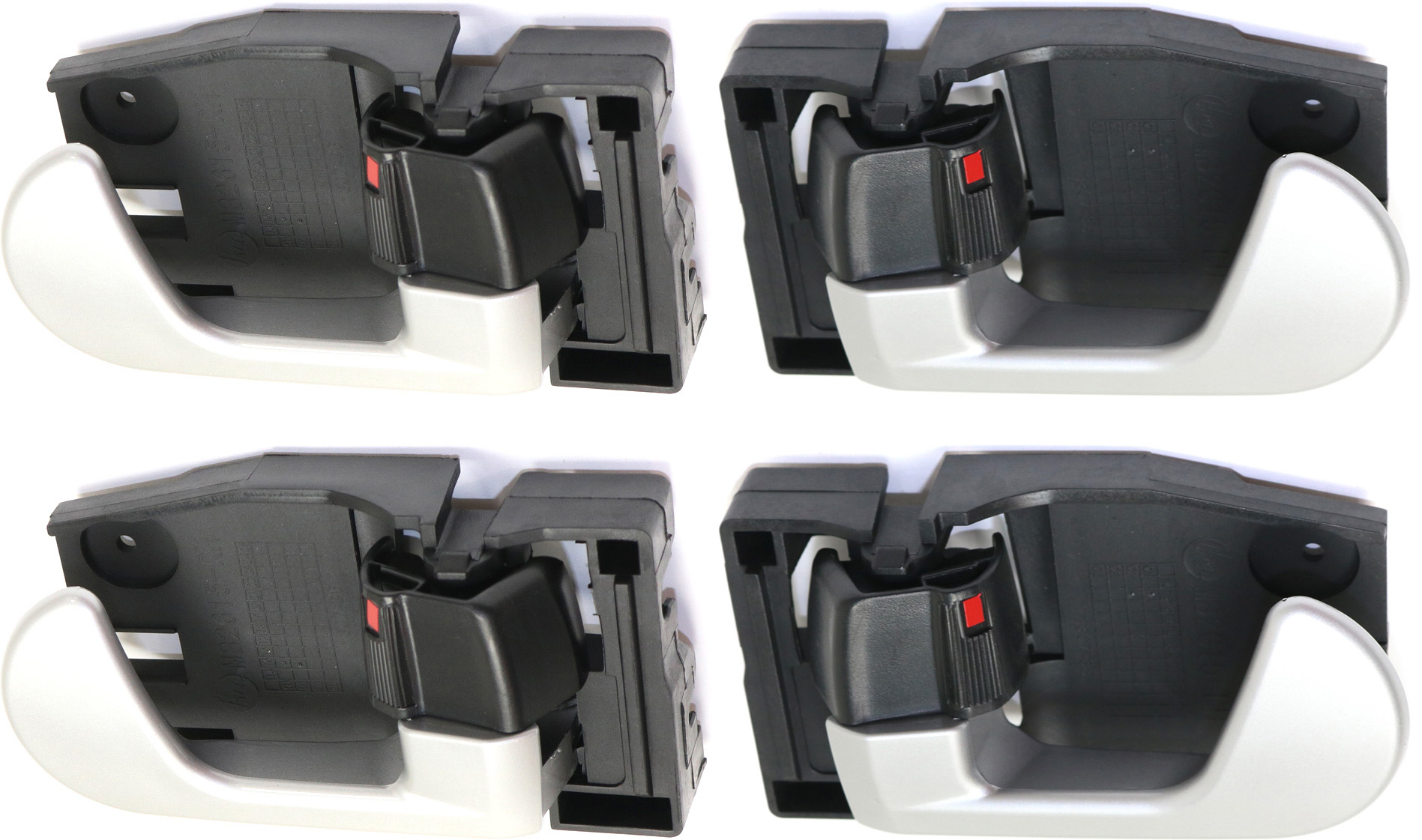 AM ENDEAVOR 04-11 GALANT 04-12 FRONT INTERIOR DOOR HANDLE RH AND LH Set of 4 =Rear SKU SET REPMB462129-4 Partslink MI1353119 MI1352119 OEM 5716A326HA 5716A326HC 5716A325