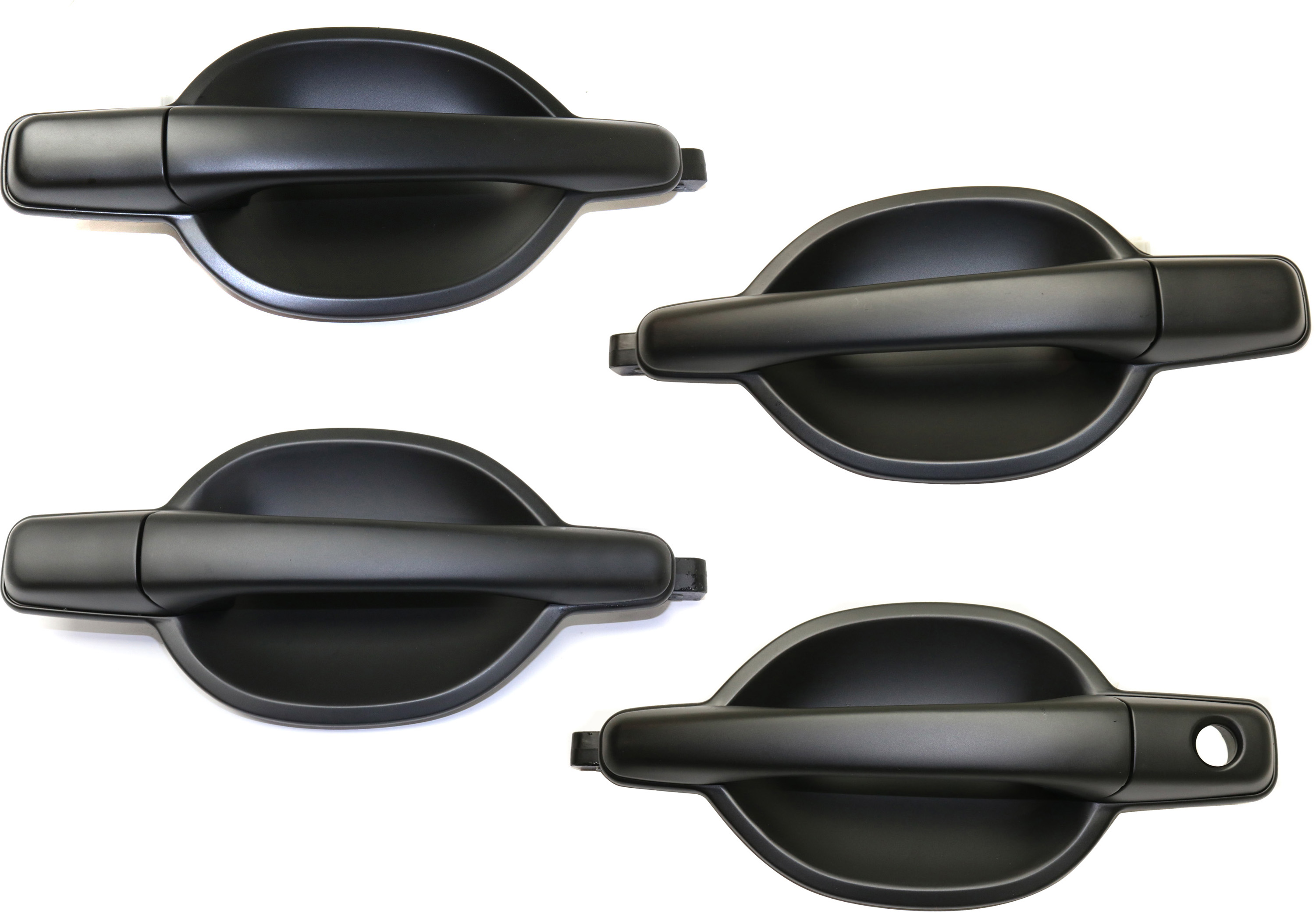 AM ENDEAVOR 04-11 FRONT EXTERIOR AND REAR DOOR HANDLE RH AND LH Primed Black Plastic SKU SET REPMB462139-4 Partslink MI1310118 MI1311118 MI1520115 MI1521115 OEM MR642006 MR642014 MR642022 MR6