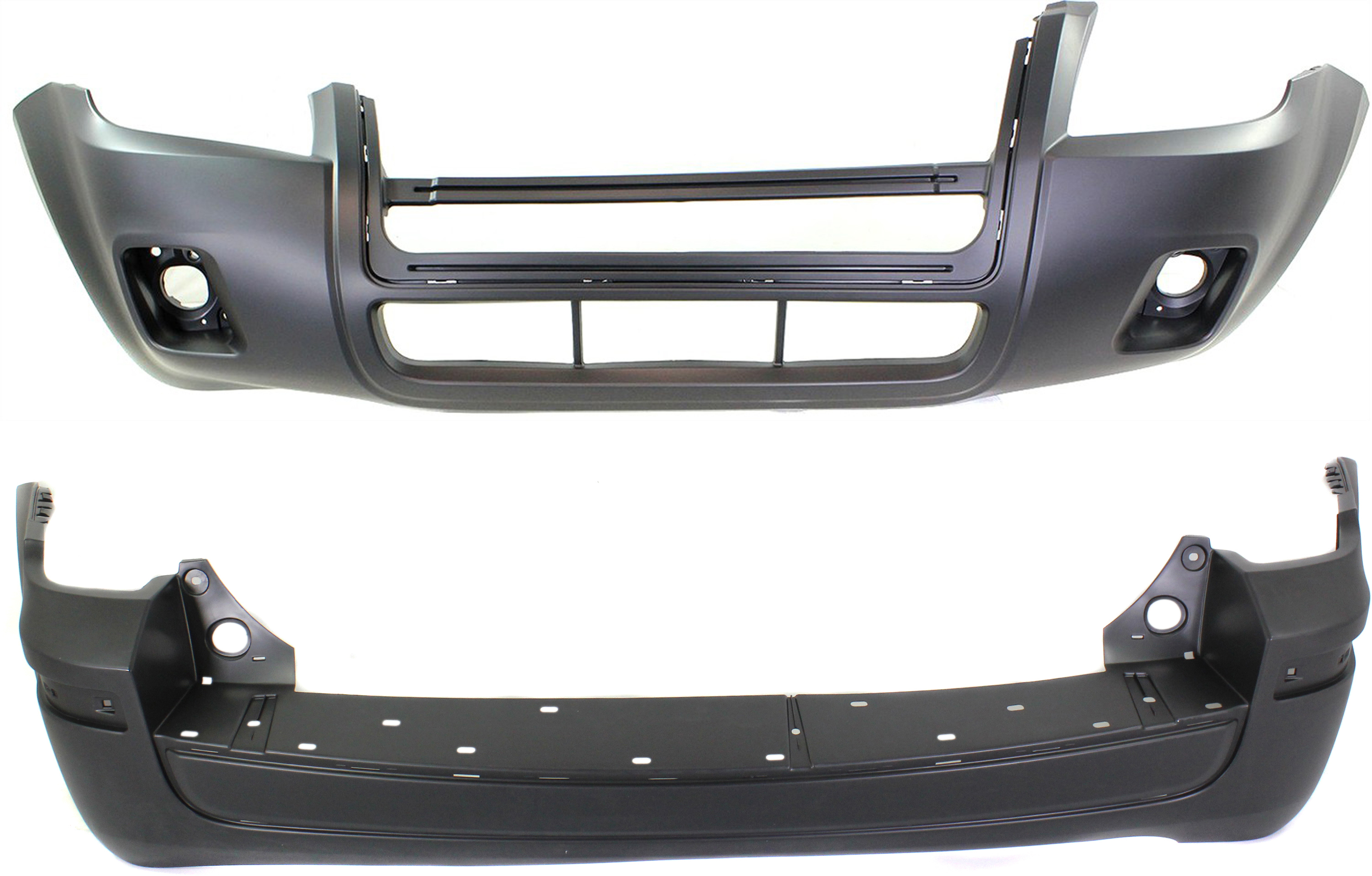 AM MARINER 08-11 FRONT AND REAR BUMPER COVER Primed SKU SET REPMC010310-2 Partslink FO1000623 FO1100628 OEM AE6Z17D957APTM 8E6Z17K835APTM