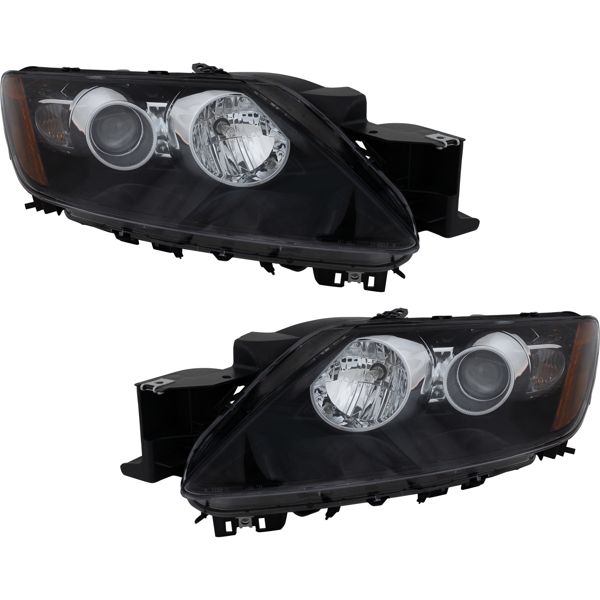 AM CX 7-10-11 HEAD LAMP RH AND LH Assembly Halogen SKU SET REPMZ100101 OEM EH44510K0G PFM EH44510L0G PFM